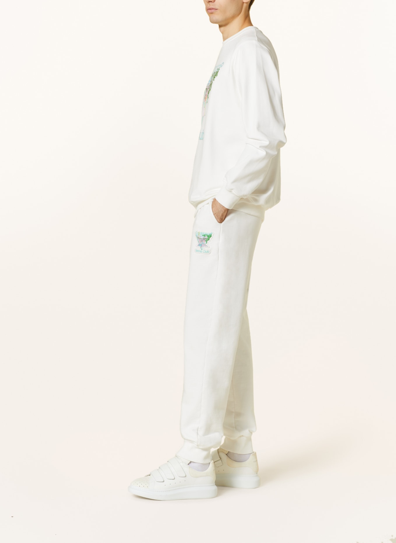 Casablanca Sweatpants, Color: WHITE (Image 4)