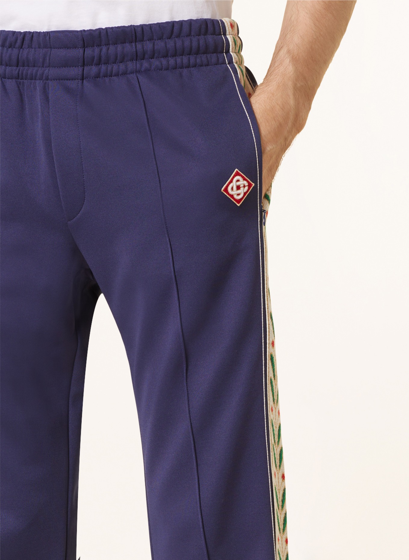 Casablanca Track pants with tuxedo stripes, Color: DARK BLUE (Image 5)
