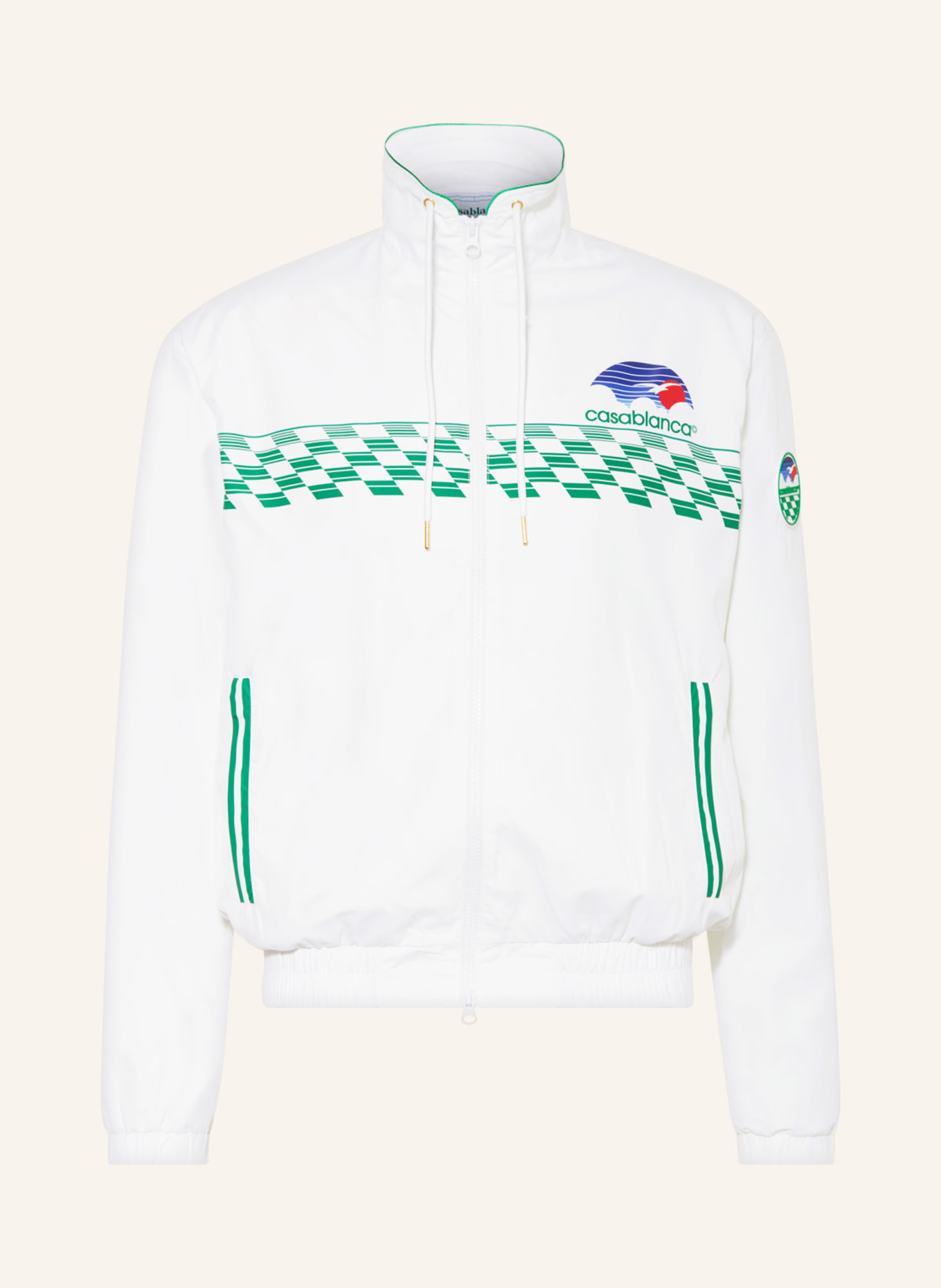 Casablanca Training jacket, Color: WHITE/ GREEN/ BLUE (Image 1)