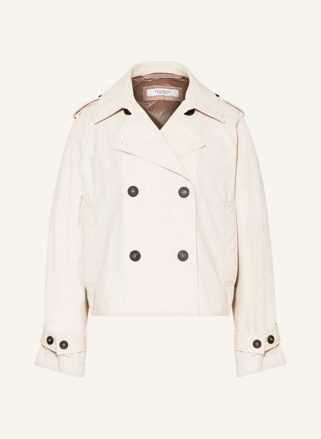PESERICO Trench coat, Color: CREAM (Image 1)