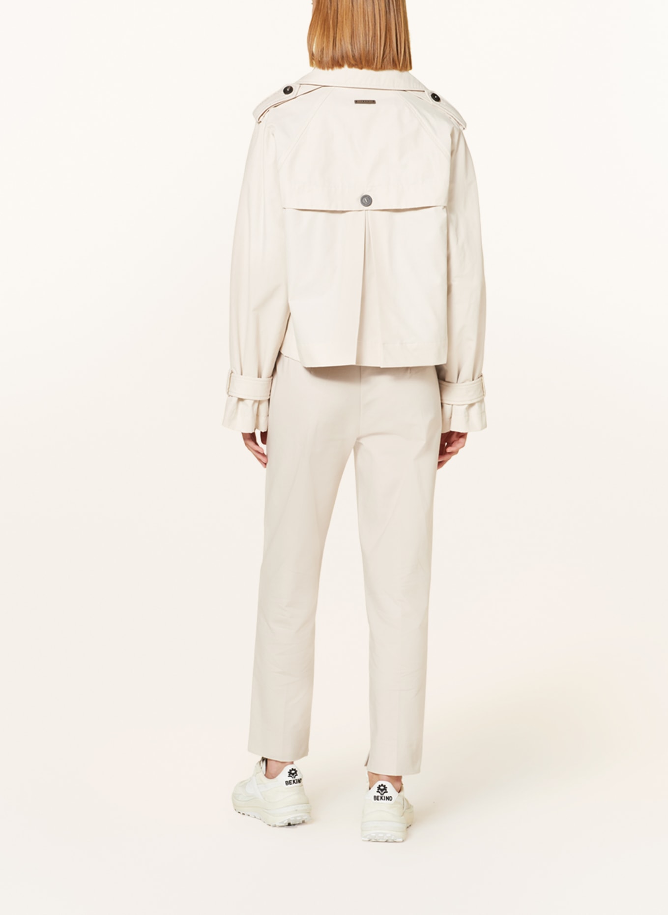 PESERICO Trench coat, Color: CREAM (Image 3)