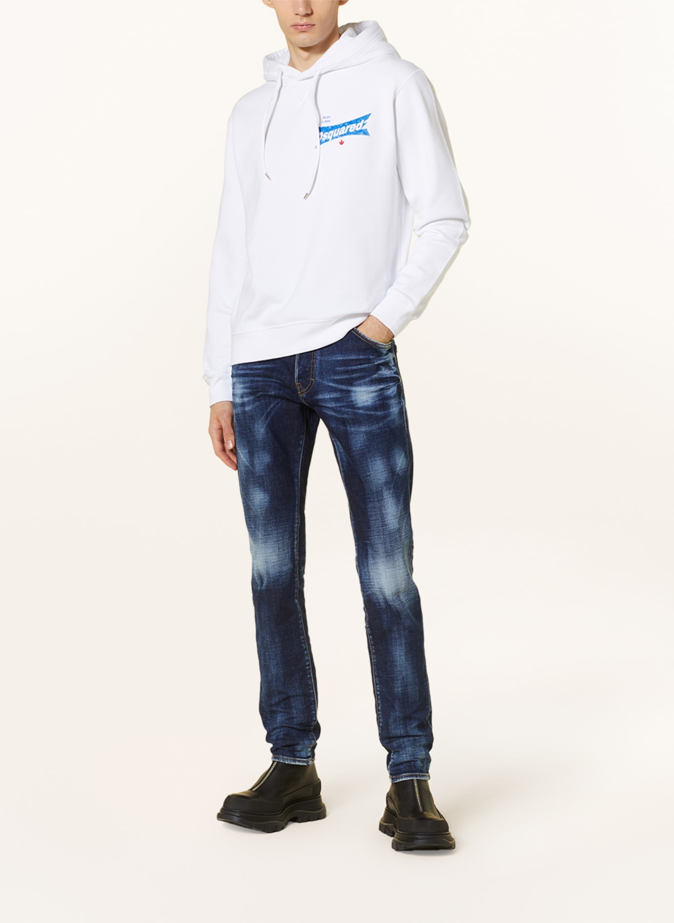 DSQUARED2 Hoodie, Farbe: WEISS (Bild 2)