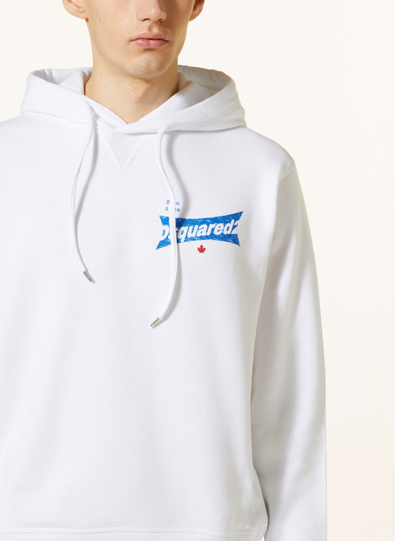 DSQUARED2 Hoodie, Color: WHITE (Image 5)