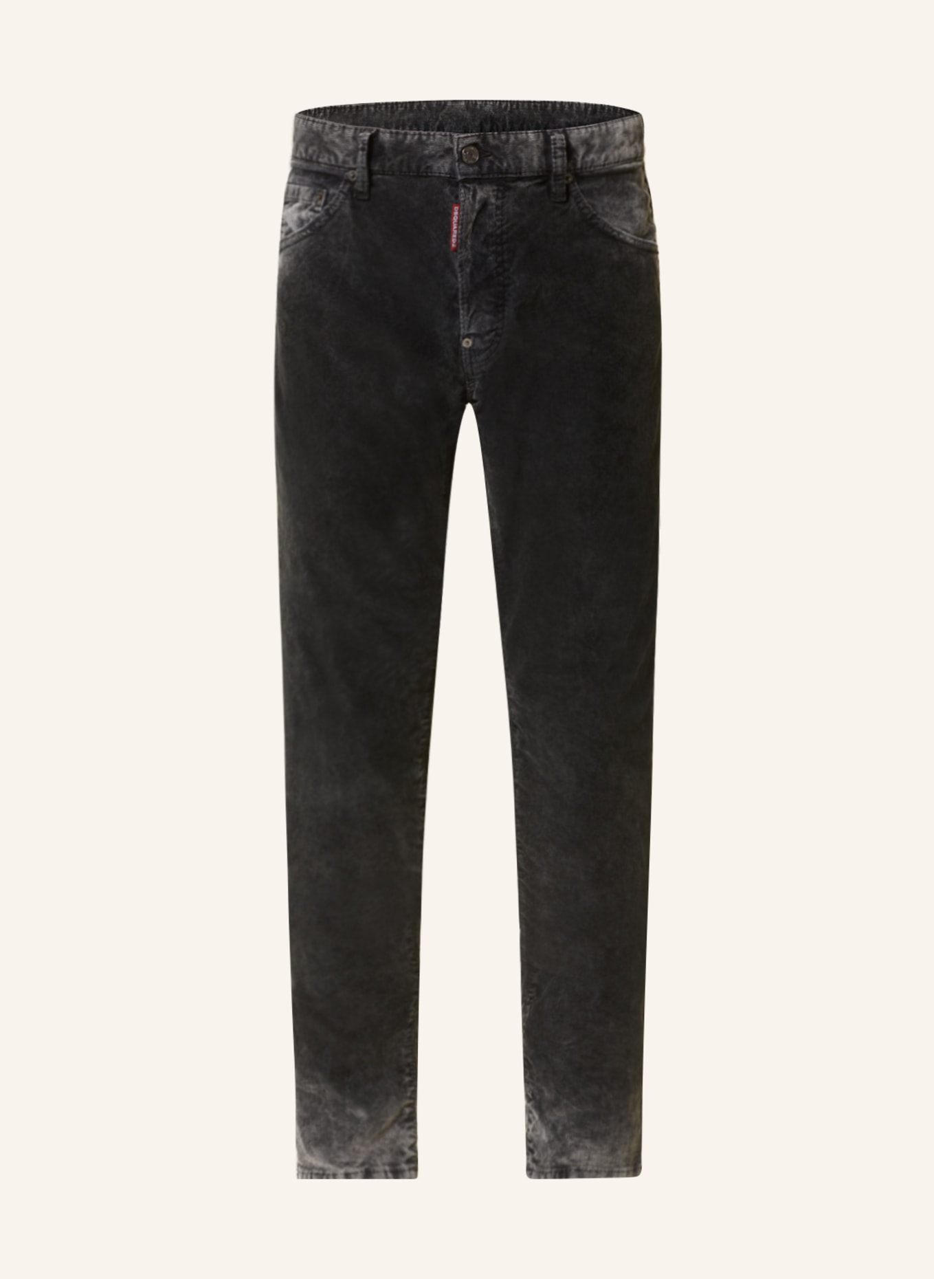 DSQUARED2 Corduroy trousers COOL GUY extra slim fit, Color: BLACK (Image 1)
