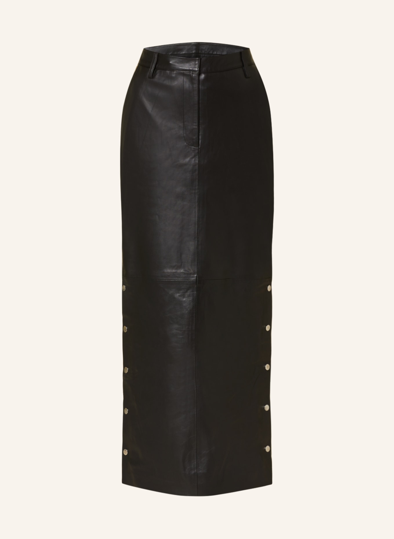 REMAIN Kožená sukně, Barva: ČERNÁ (Obrázek 1)