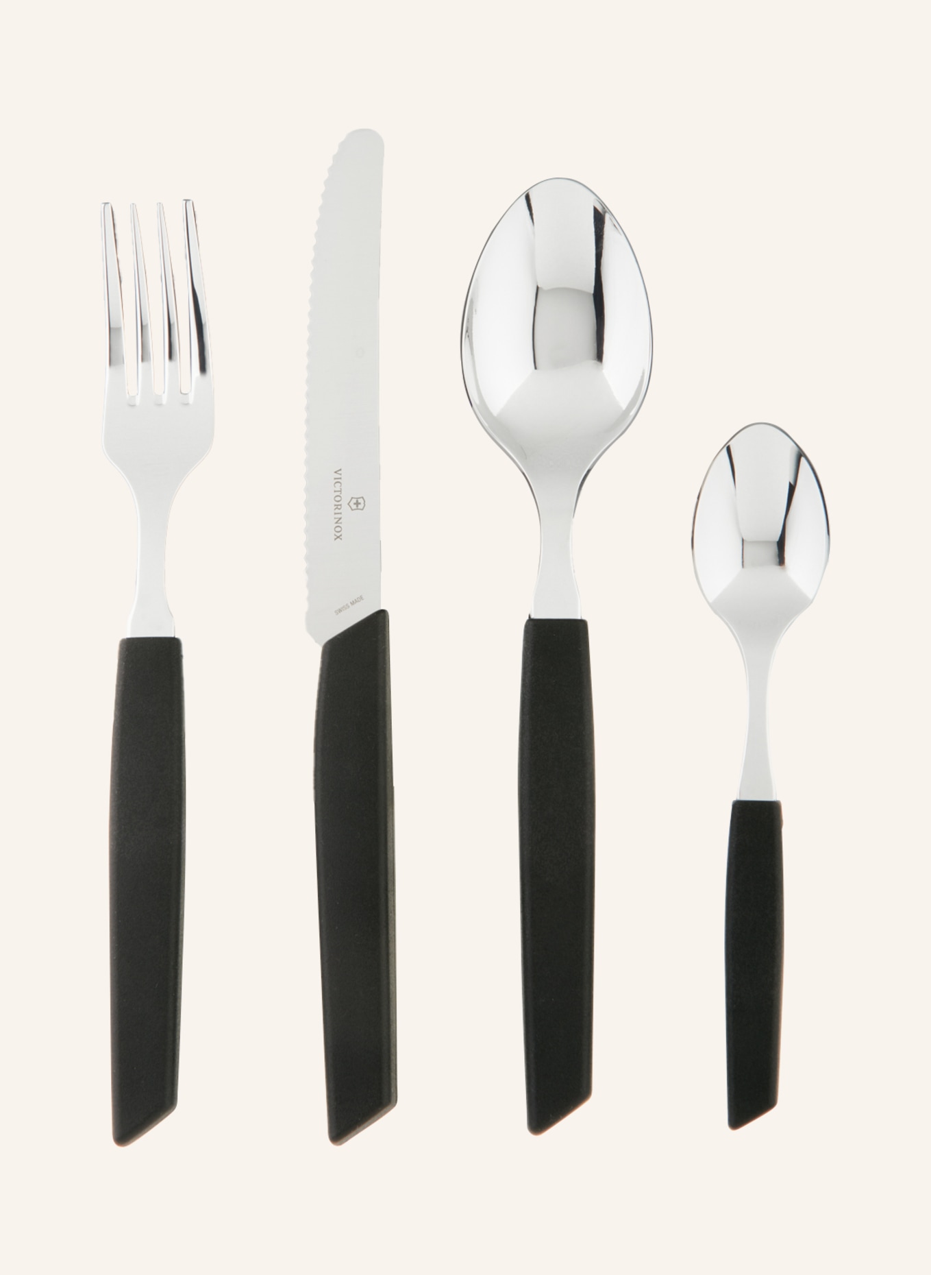 VICTORINOX 24-piece Cutlery set SWISS MODERN, Color: BLACK (Image 1)