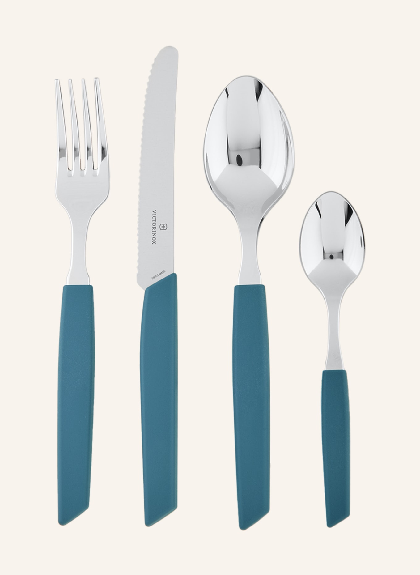 VICTORINOX 24-piece Cutlery set SWISS MODERN, Color: BLUE (Image 1)