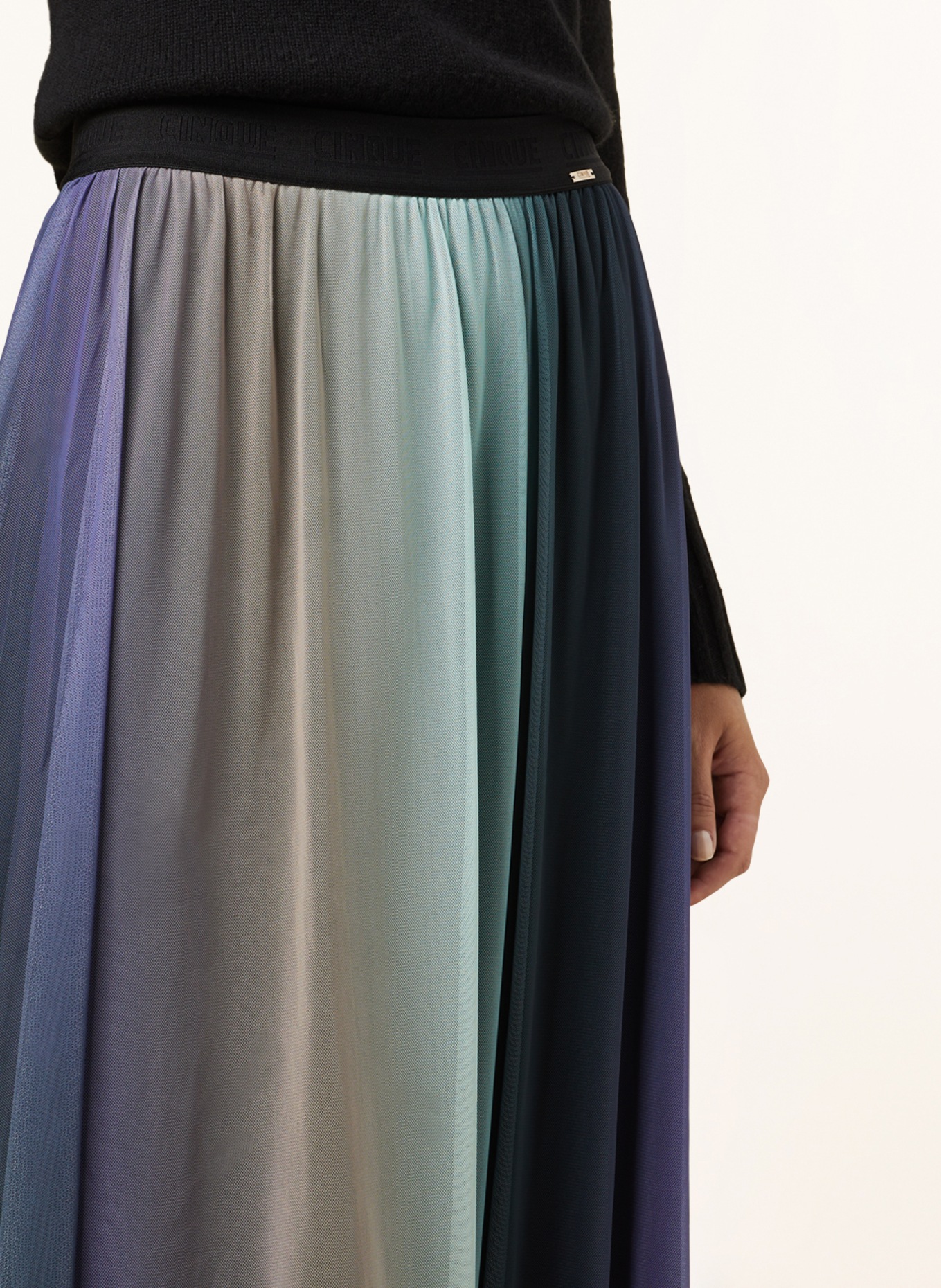 CINQUE Mesh skirt CIFAB, Color: MINT/ DARK PURPLE/ LIGHT BROWN (Image 4)