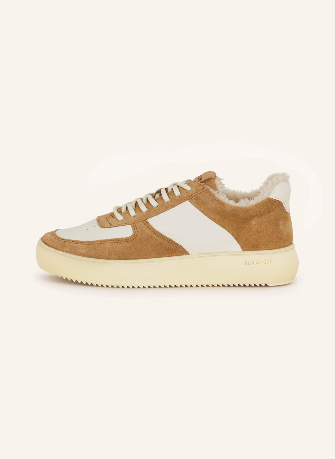 BLACKSTONE Sneakers, Color: LIGHT BROWN/ CREAM (Image 4)