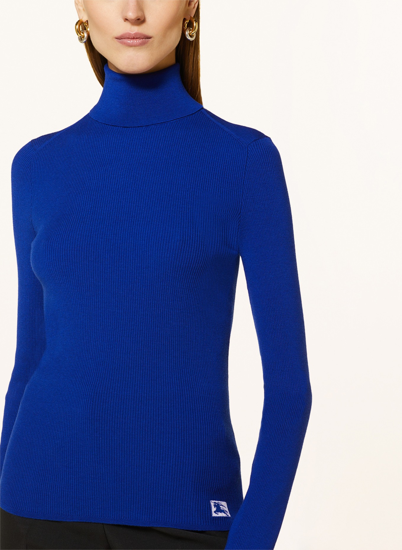 BURBERRY Turtleneck sweater, Color: BLUE (Image 4)