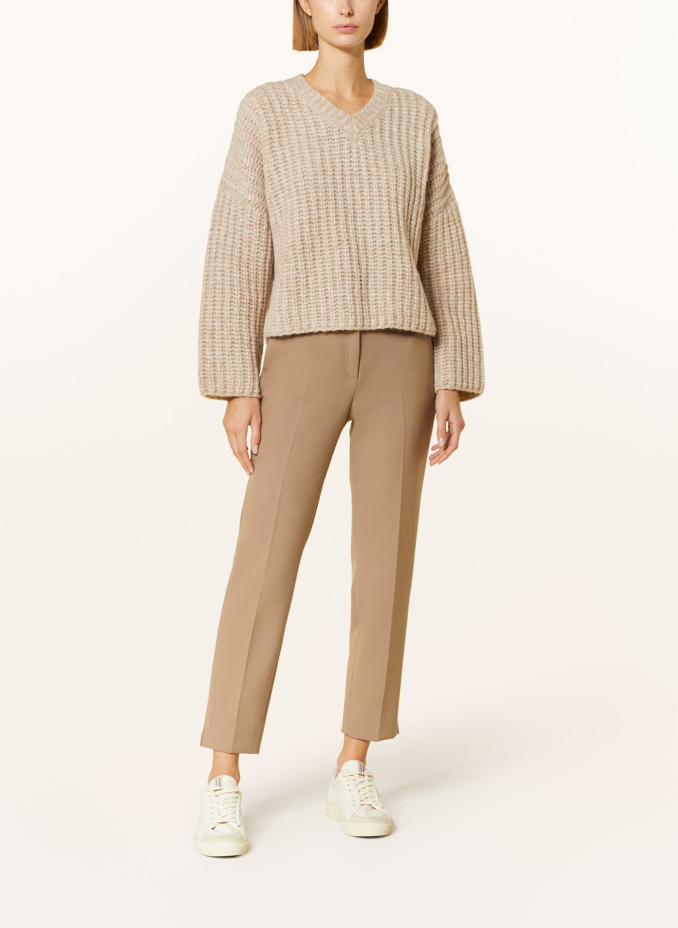 PESERICO Sweater with alpaca, Color: BEIGE (Image 2)