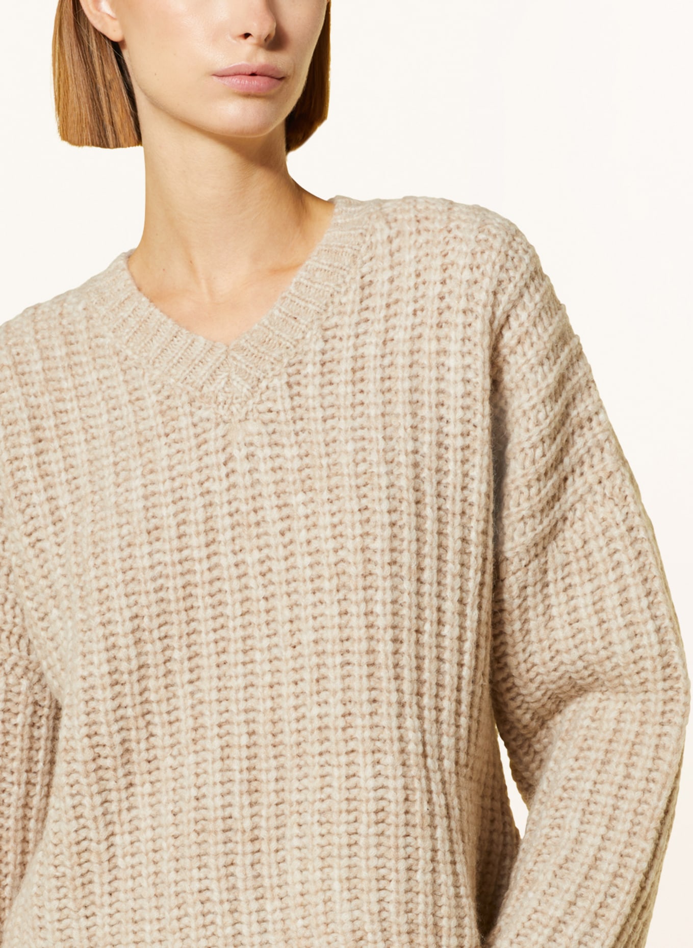 PESERICO Sweater with alpaca, Color: BEIGE (Image 4)