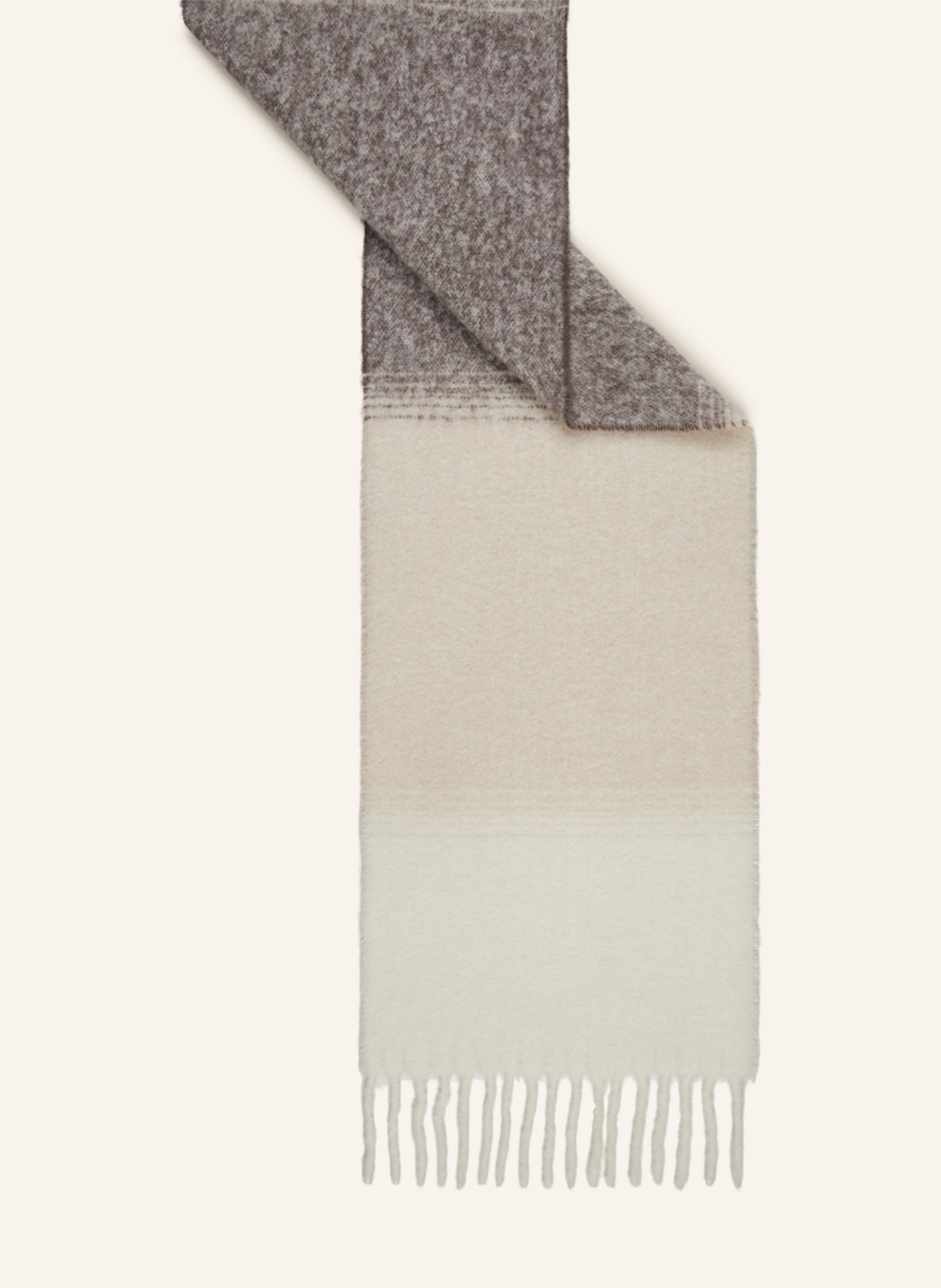 PESERICO Alpaca scarf, Color: BEIGE/ CREAM (Image 2)