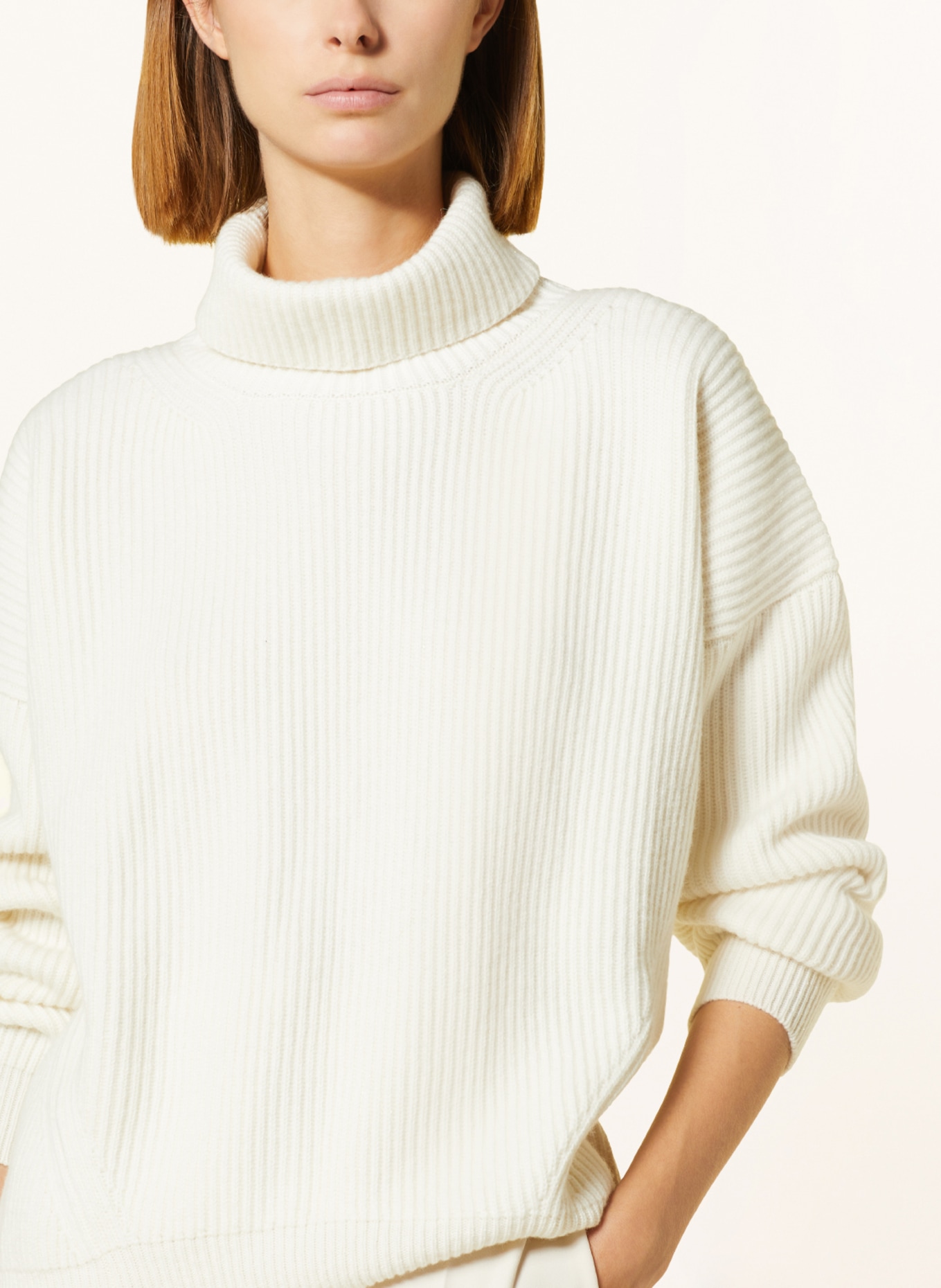 PESERICO Sweater with glitter thread, Color: WHITE (Image 4)