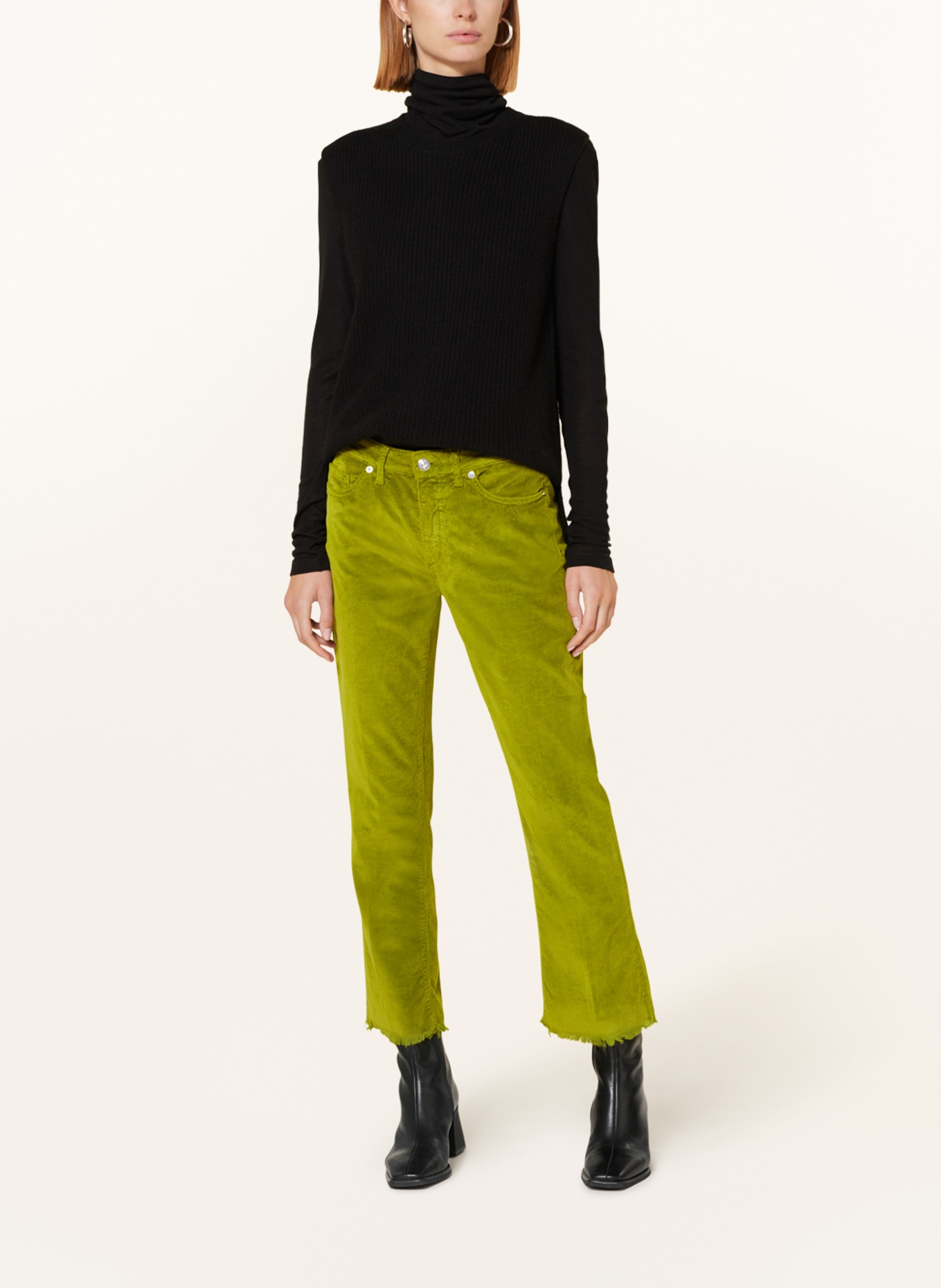 nine:inthe:morning Corduroy trousers ENDLESS, Color: LIGHT GREEN (Image 2)