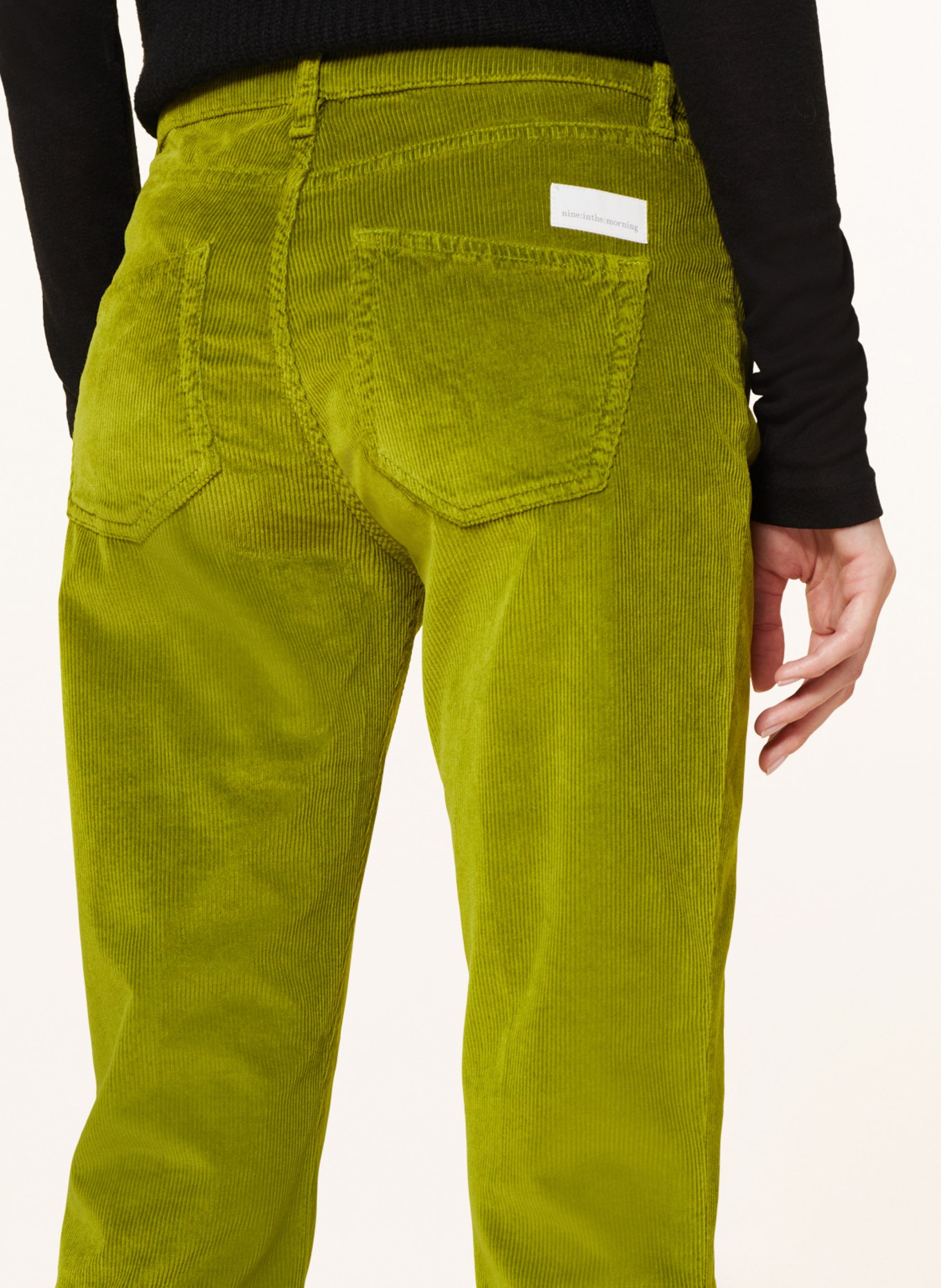 nine:inthe:morning Corduroy trousers ENDLESS, Color: LIGHT GREEN (Image 5)