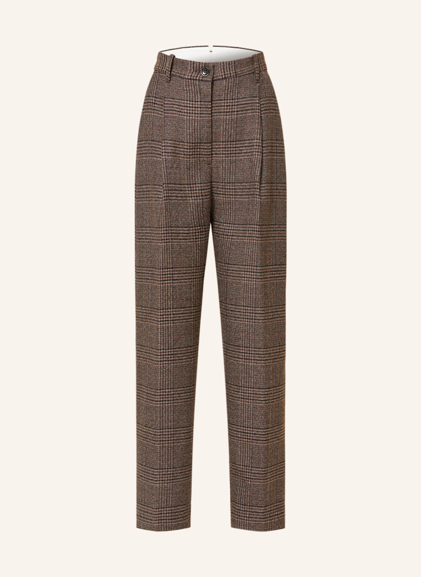 nine:inthe:morning Trousers AZZURA, Color: DARK BROWN/ DARK BLUE/ WHITE (Image 1)