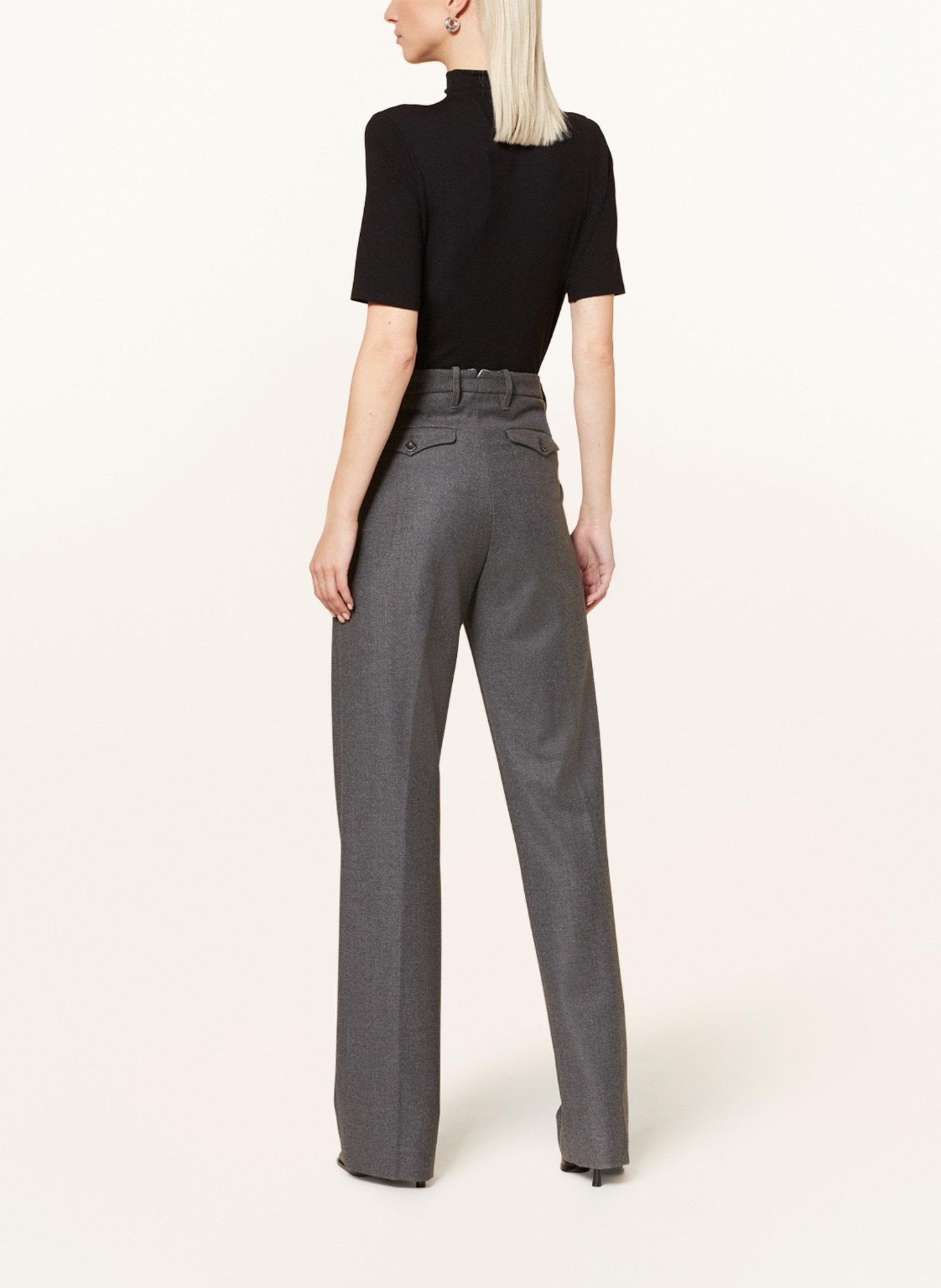 nine:inthe:morning Flannel trousers DEEP, Color: GRAY (Image 3)