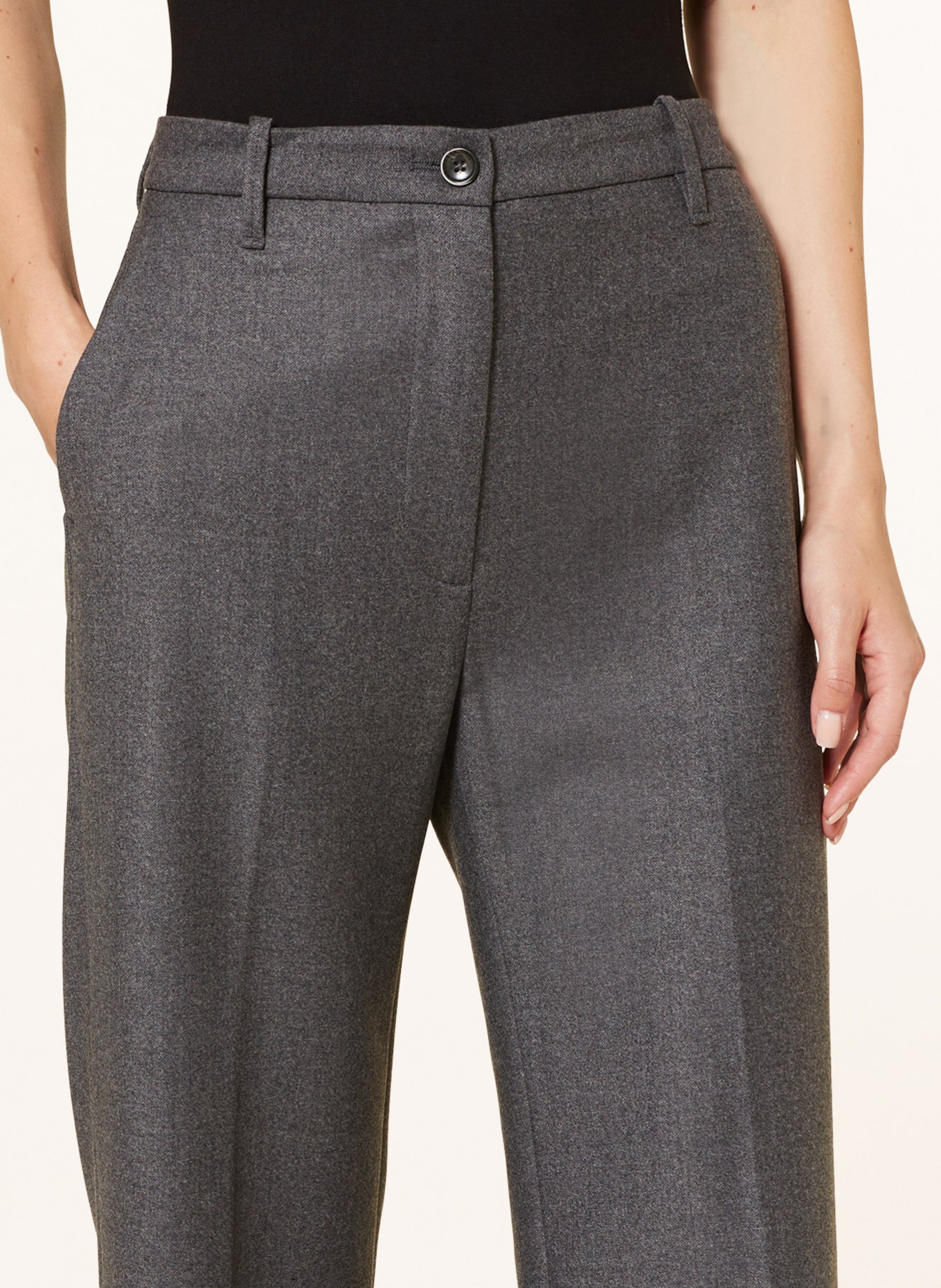 nine:inthe:morning Flannel trousers DEEP, Color: GRAY (Image 5)