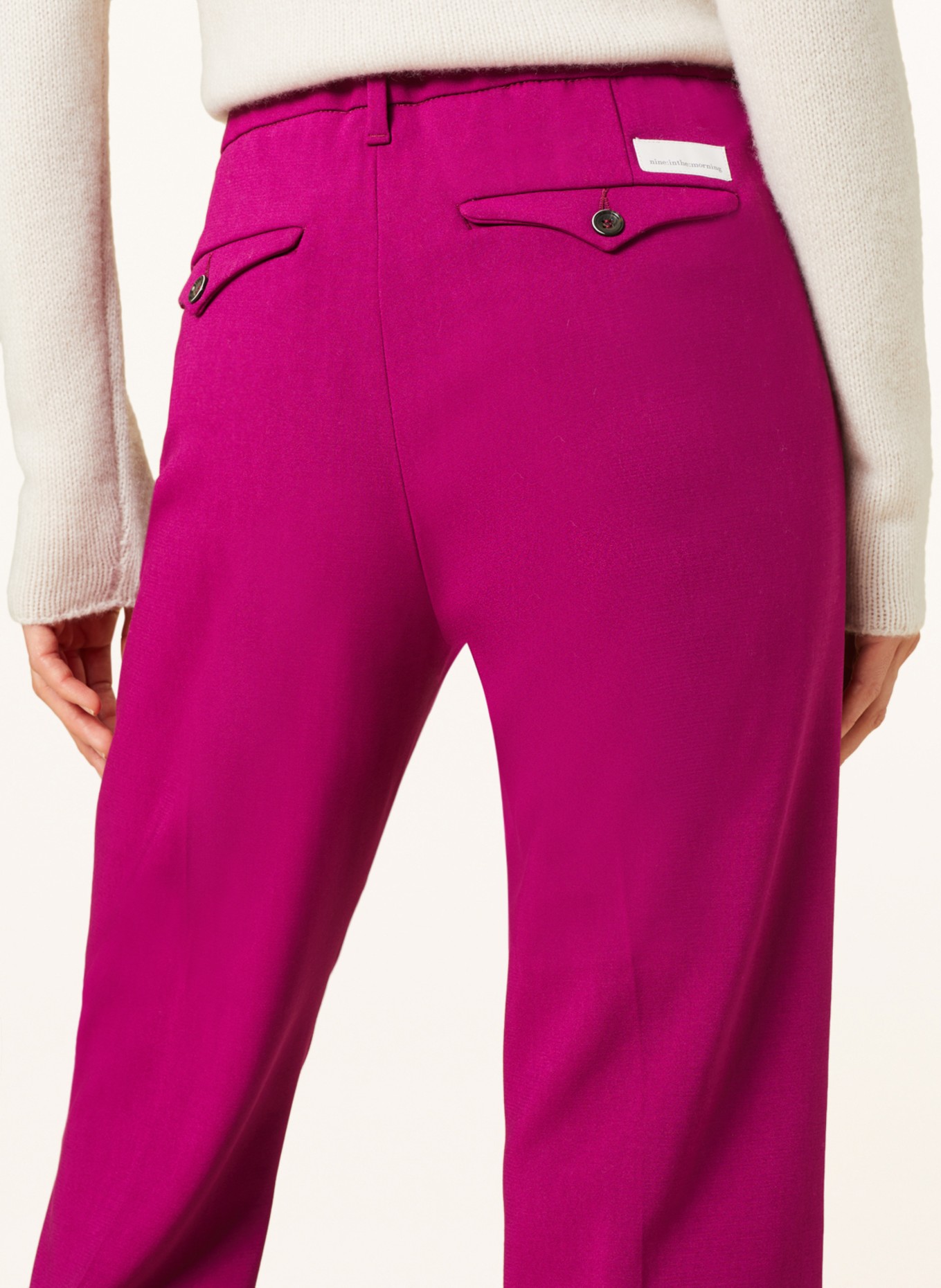 nine:inthe:morning 7/8 trousers MAGDA, Color: FUCHSIA (Image 5)