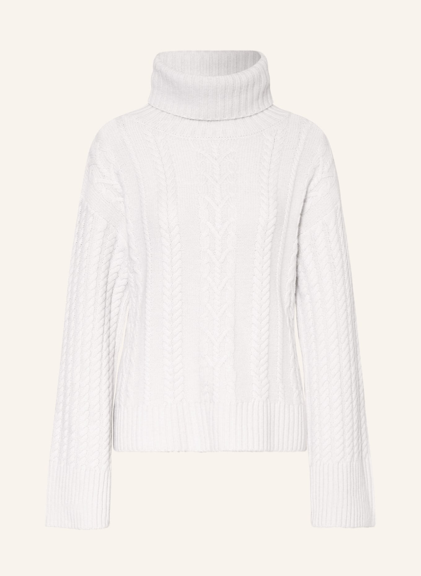HEMISPHERE Turtleneck sweater in cashmere, Color: WHITE (Image 1)
