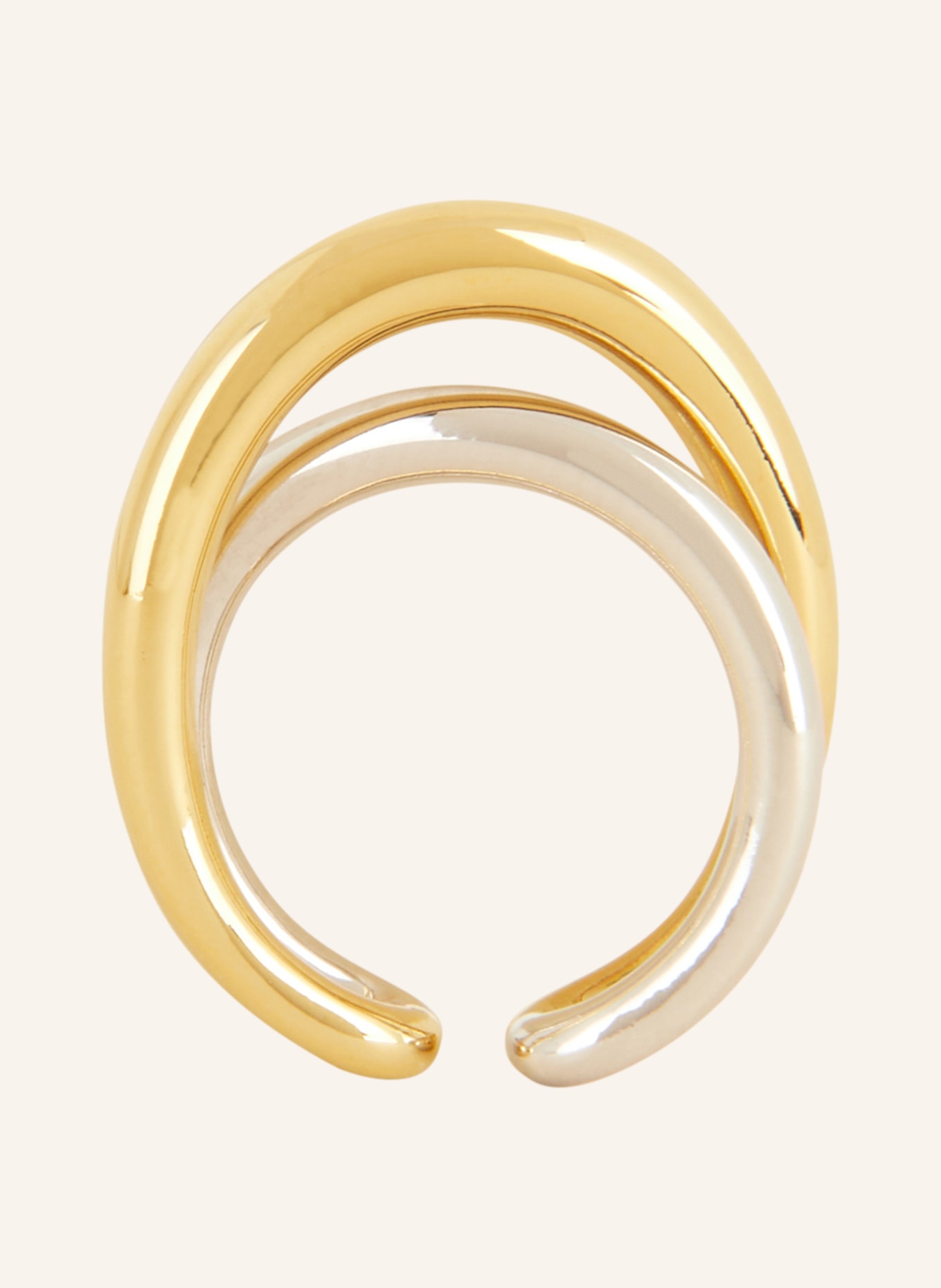 Charlotte CHESNAIS Ring BAGUE INITIAL, Farbe: GOLD/ SILBER (Bild 2)