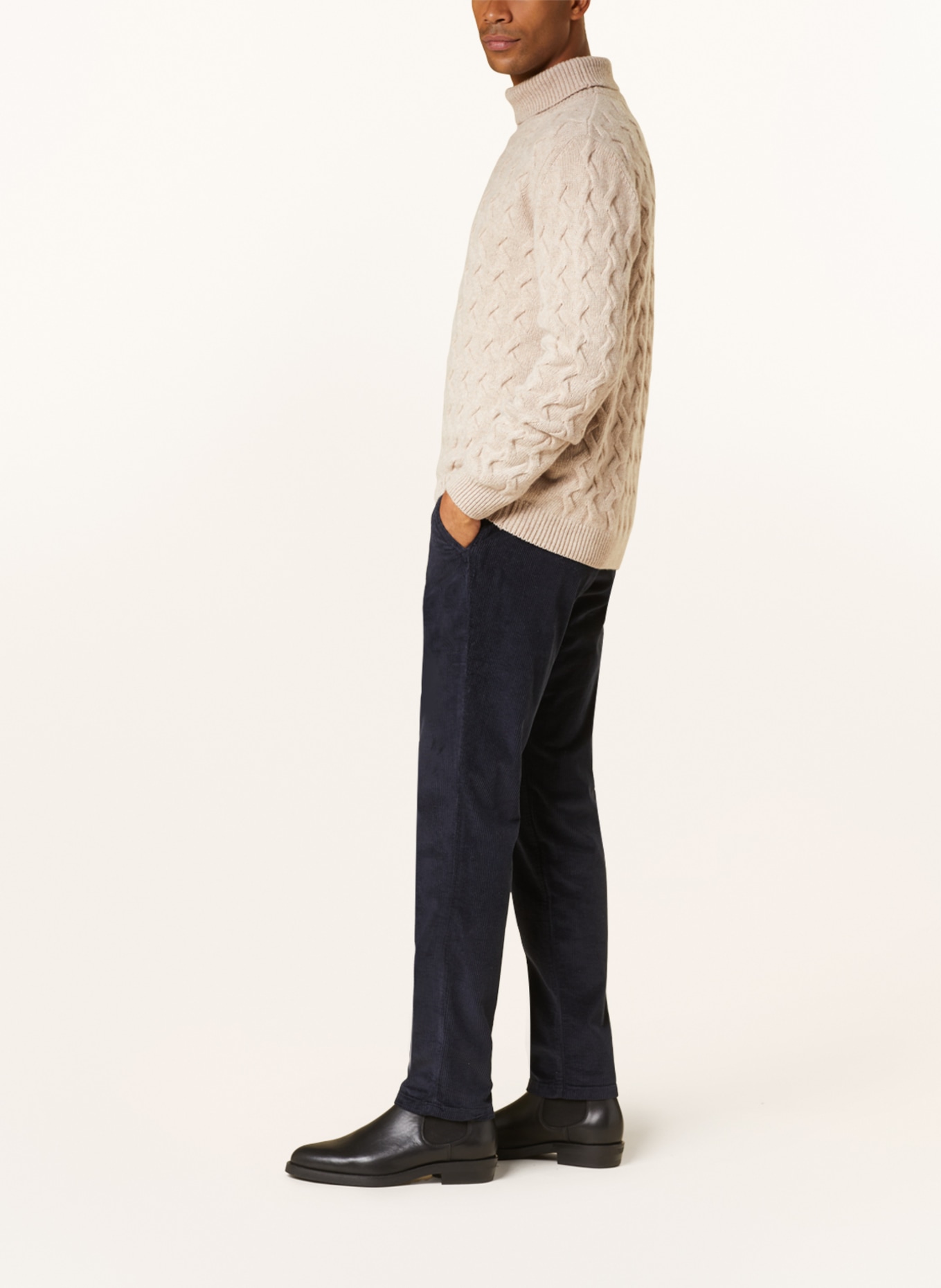 JOOP! JEANS Spodnie sztruksowe MATTHEW modern fit, Kolor: GRANATOWY (Obrazek 4)