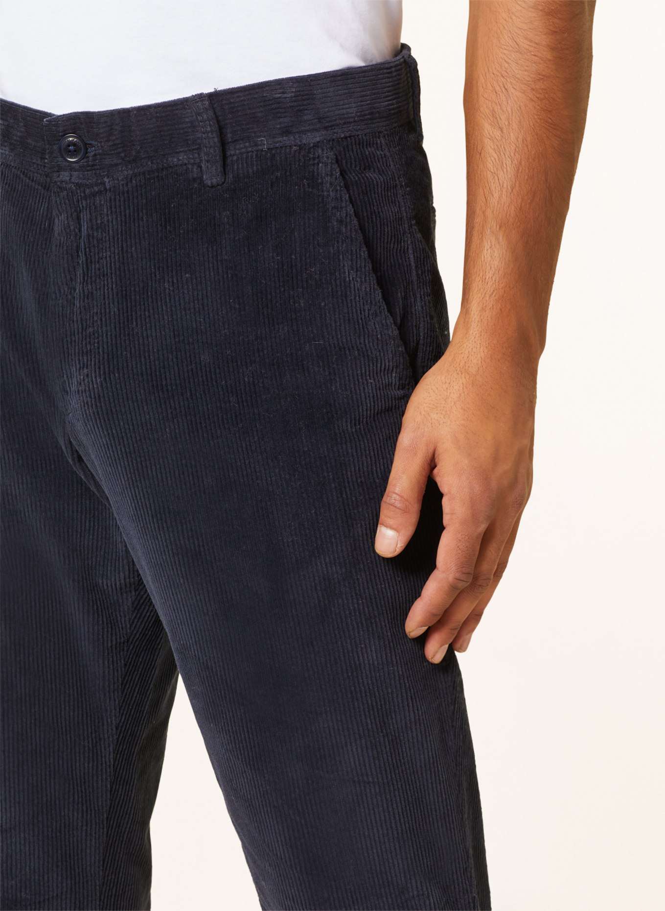 JOOP! JEANS Spodnie sztruksowe MATTHEW modern fit, Kolor: GRANATOWY (Obrazek 5)