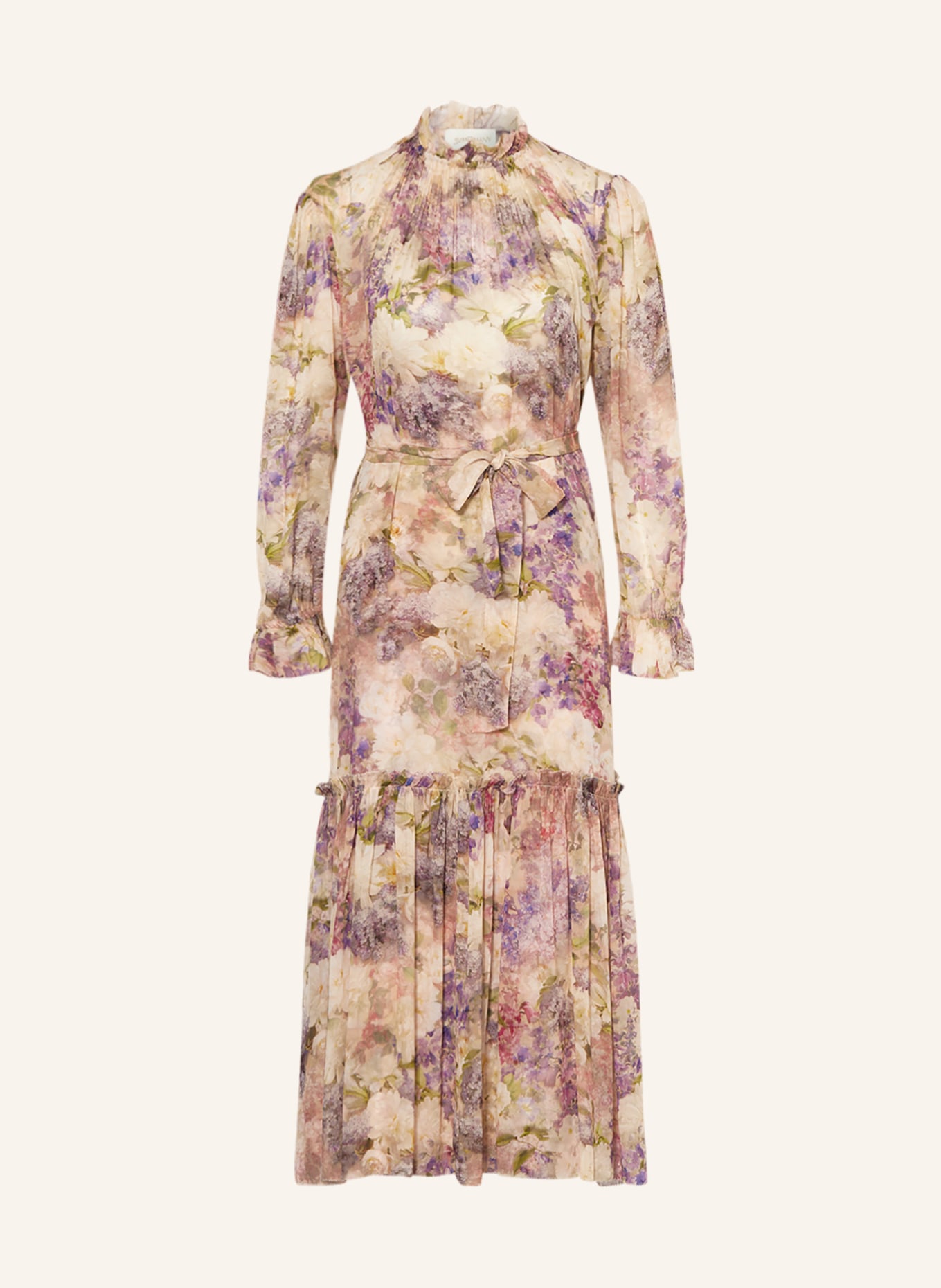 ZIMMERMANN Kleid LYRICAL LANTERN, Farbe: NUDE/ HELLLILA/ HELLGRÜN (Bild 1)