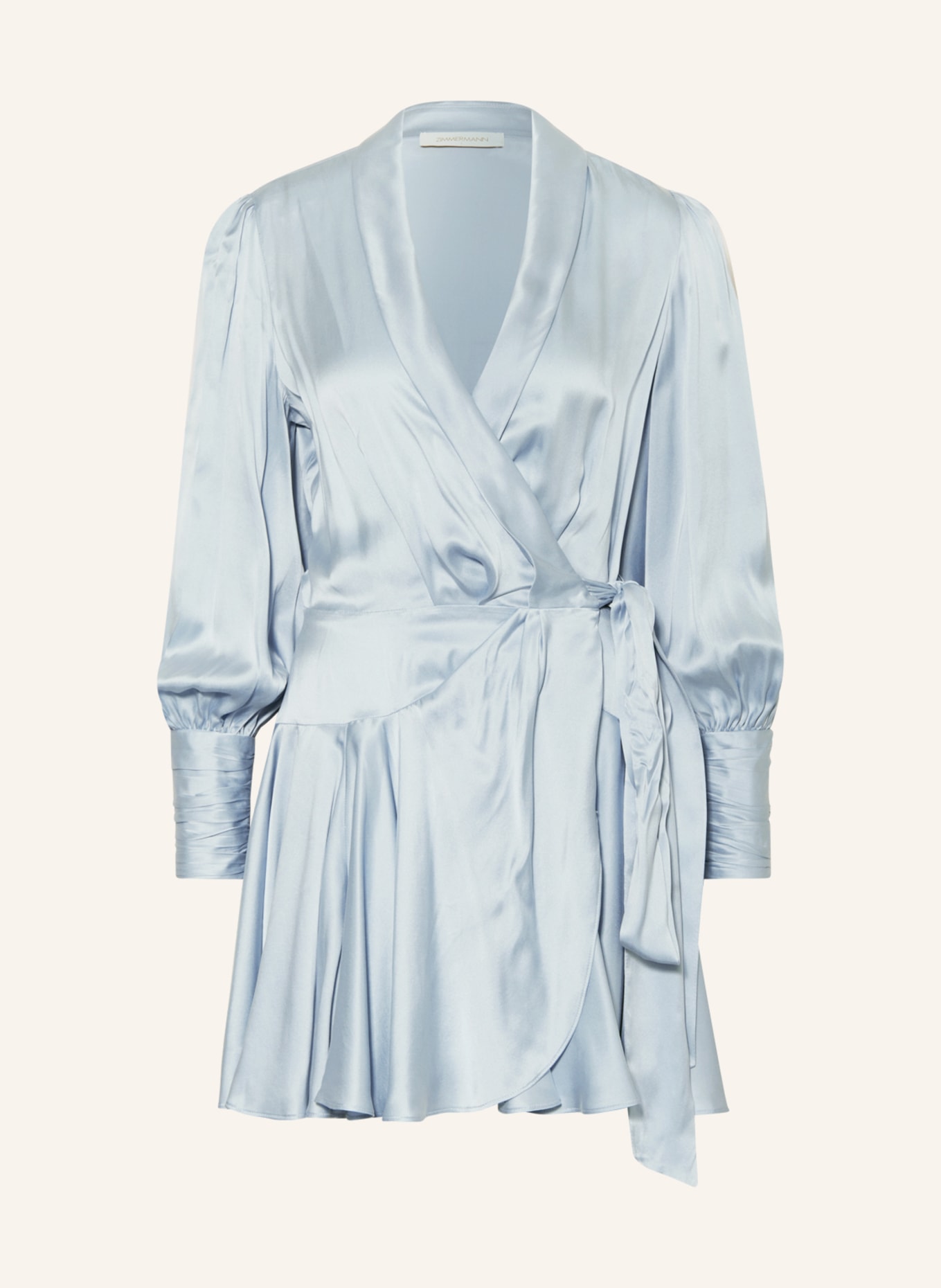 ZIMMERMANN Wrap dress made of silk, Color: LIGHT BLUE (Image 1)