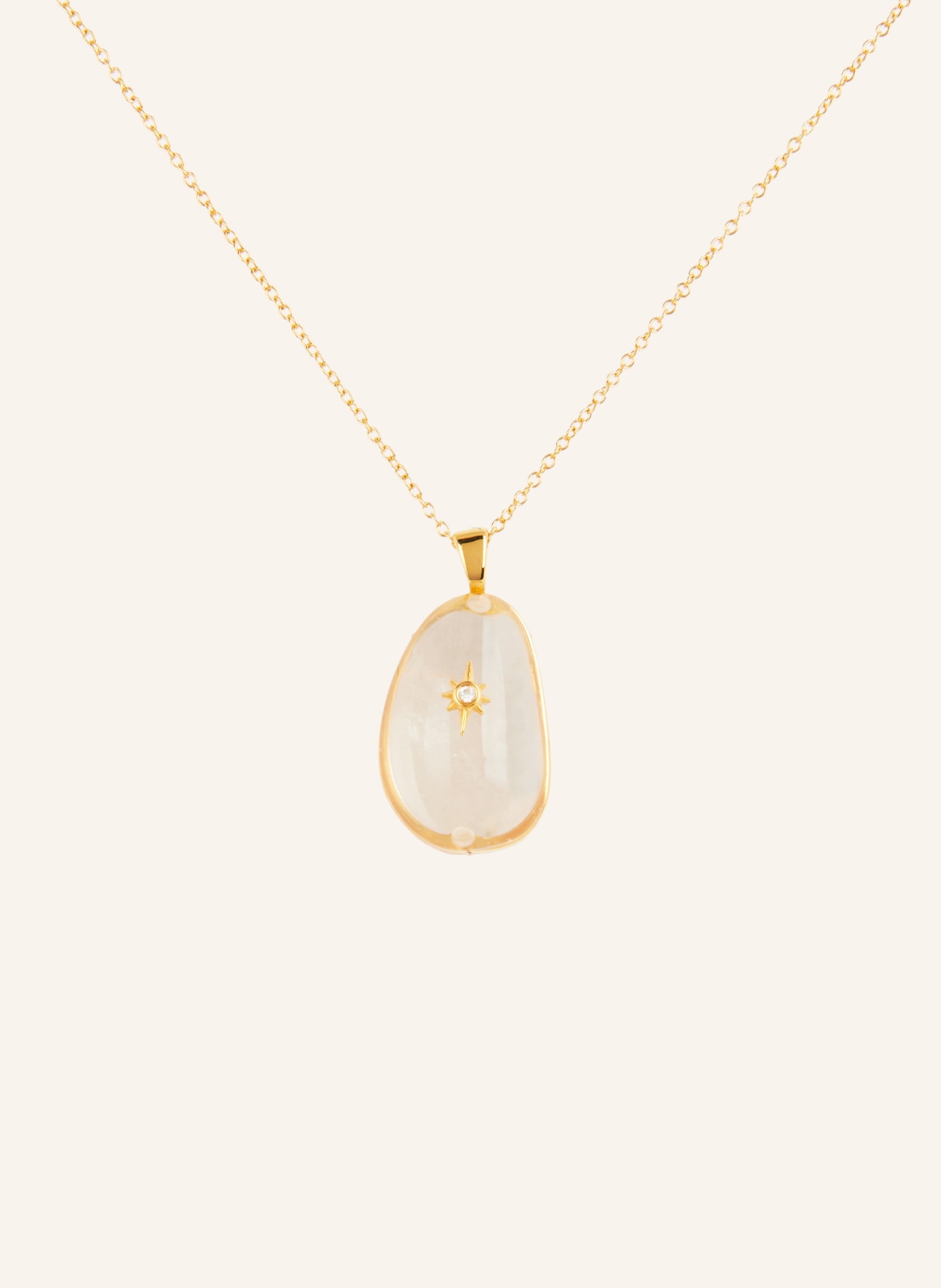 ZIMMERMANN Necklace CRYSTAL PEBBLE, Color: GOLD (Image 1)
