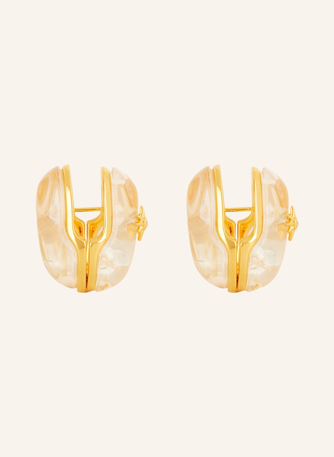 ZIMMERMANN Earrings CRYSTAL PEBBLE, Color: GOLD/ WHITE (Image 2)