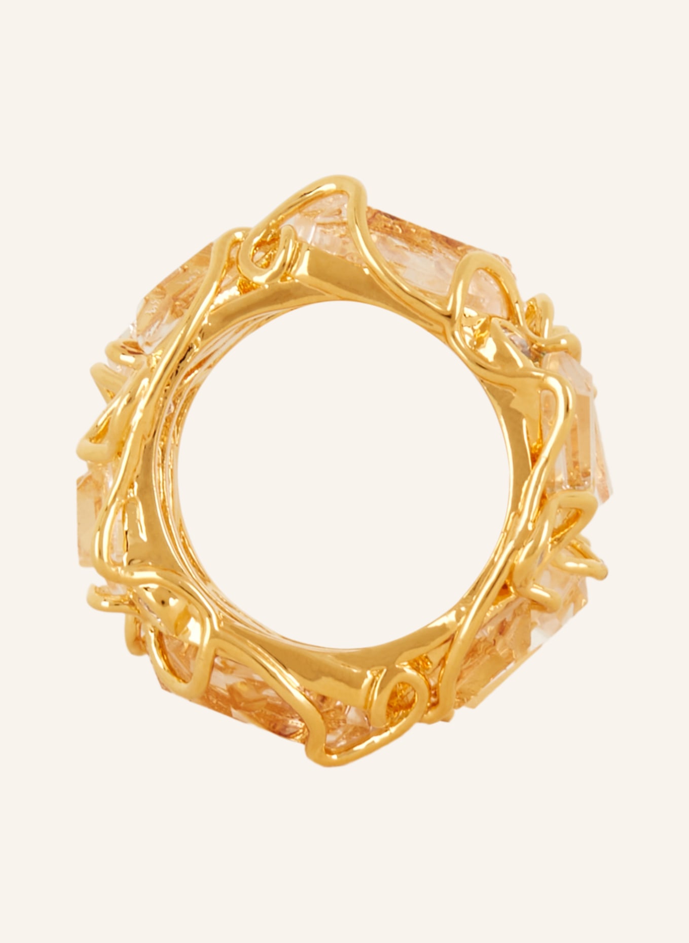 ZIMMERMANN Ring CRYSTAL SWIRL, Color: GOLD/ WHITE (Image 2)
