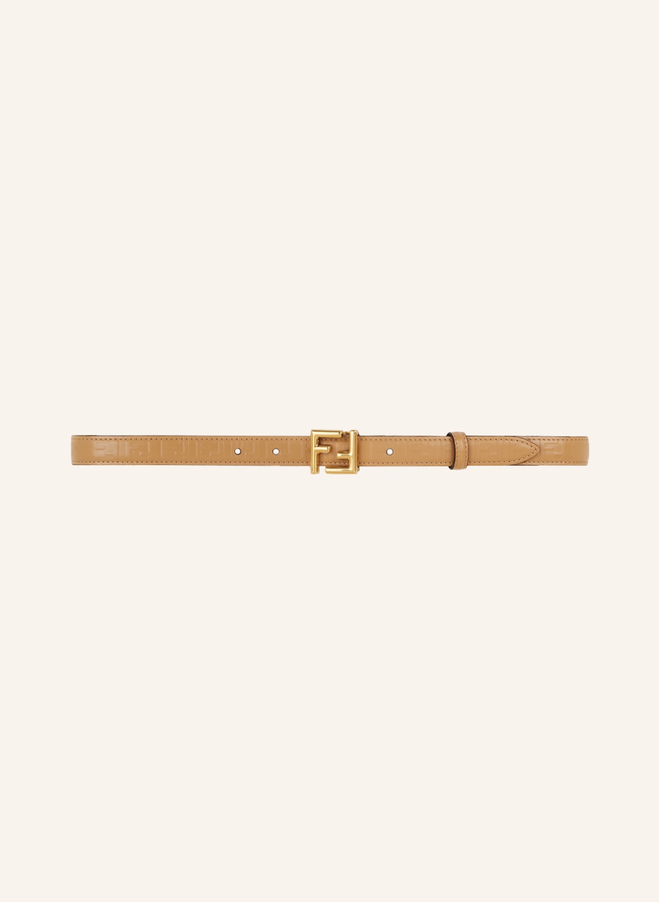 FENDI Leather belt, Color: CAMEL (Image 2)