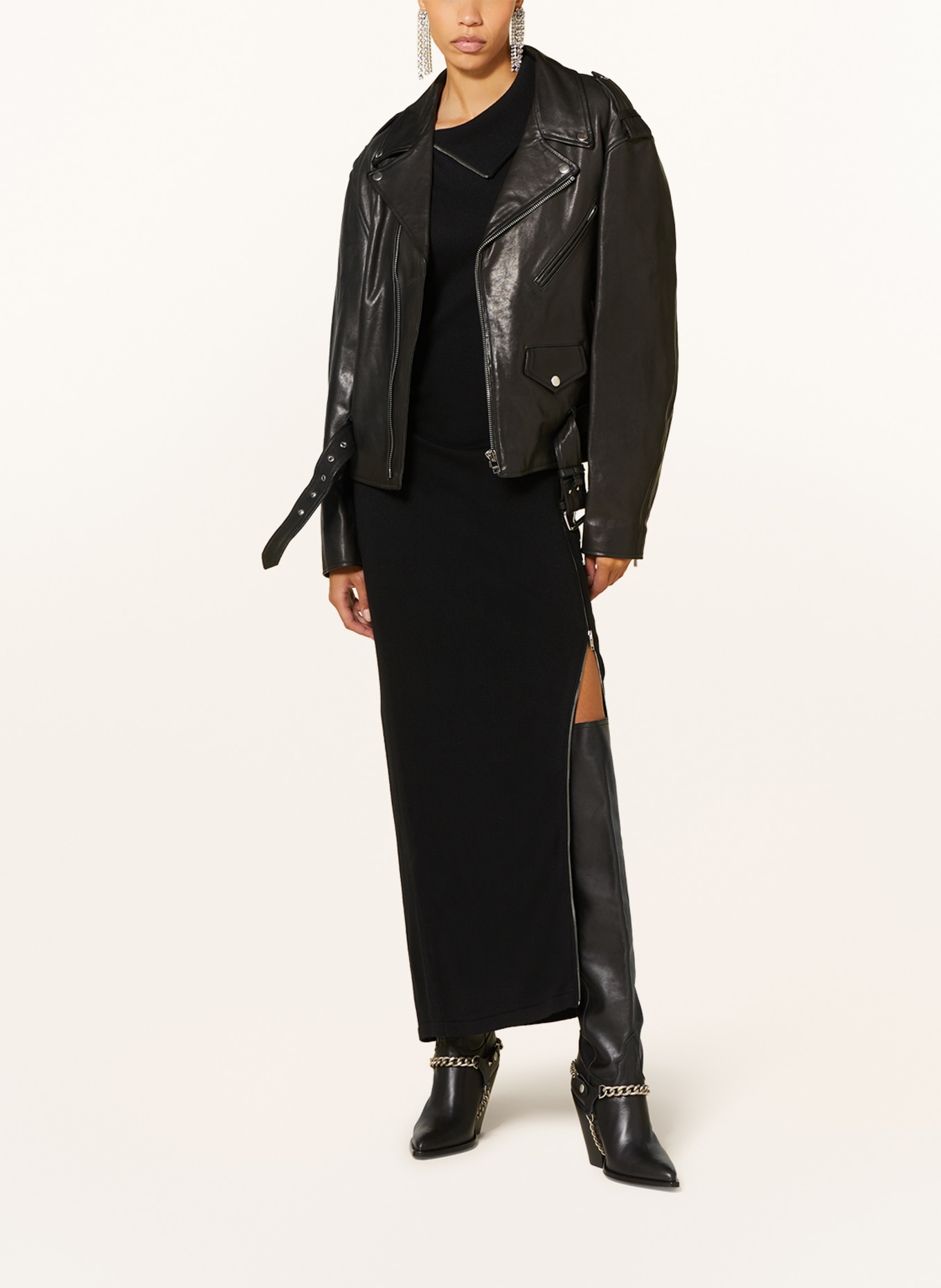ISABEL MARANT Leather jacket BARBARA, Color: BLACK (Image 2)