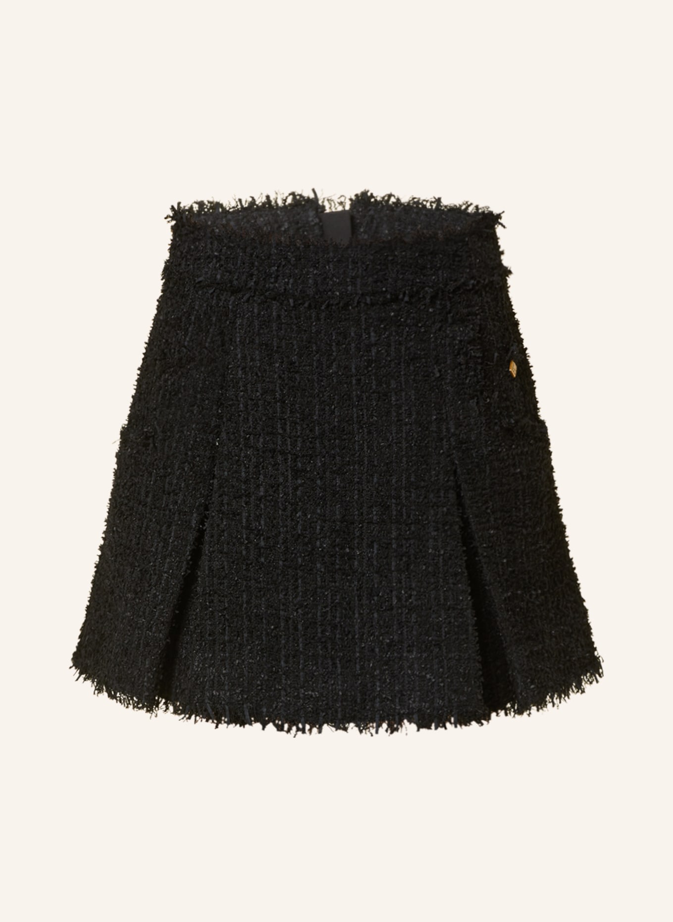 BALMAIN Spódnica z tweedu, Kolor: CZARNY (Obrazek 1)