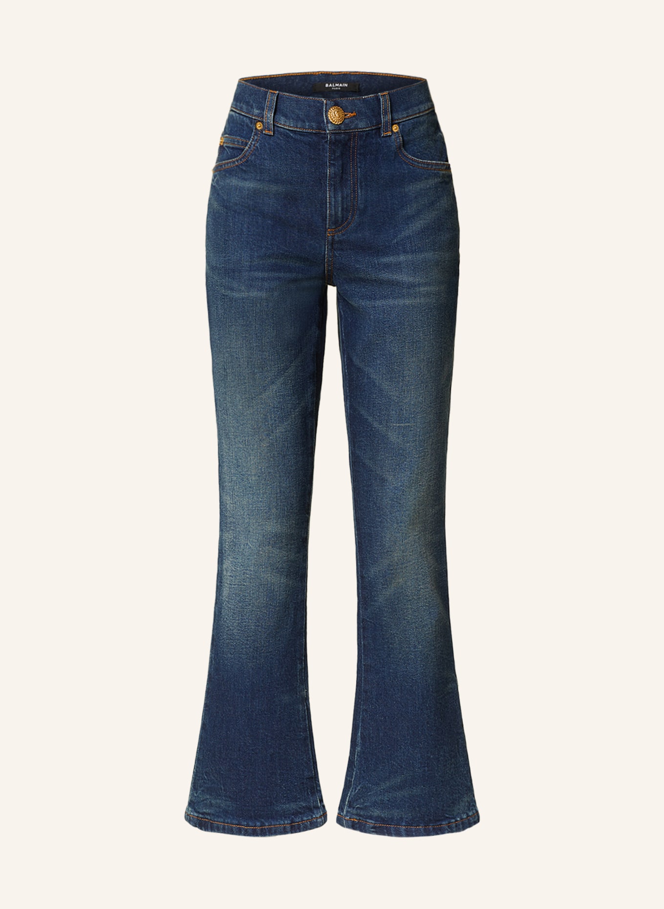 BALMAIN Bootcut jeans, Color: 6KD BLEU JEAN BRUT (Image 1)