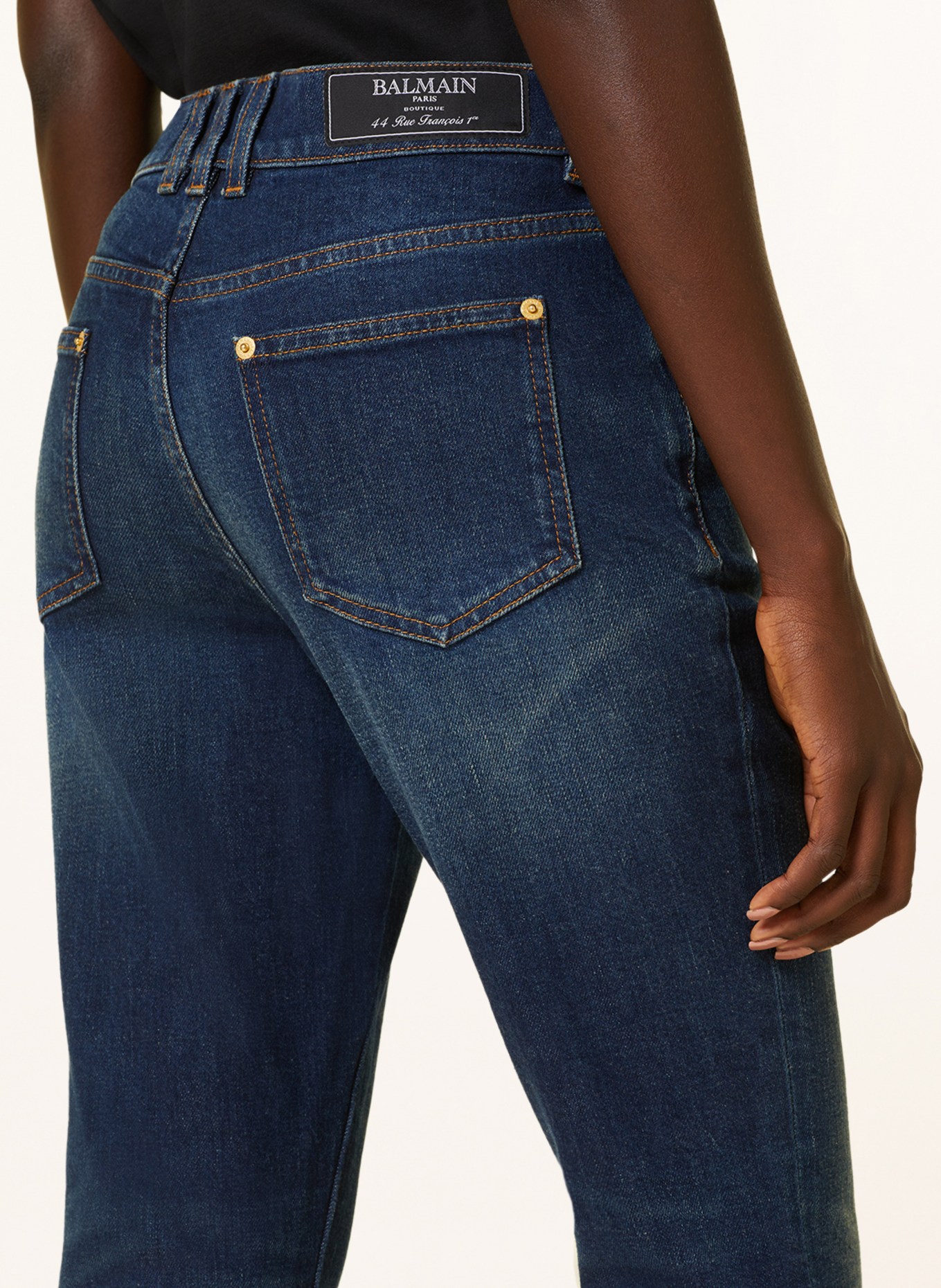 BALMAIN Bootcut jeans, Color: 6KD BLEU JEAN BRUT (Image 5)