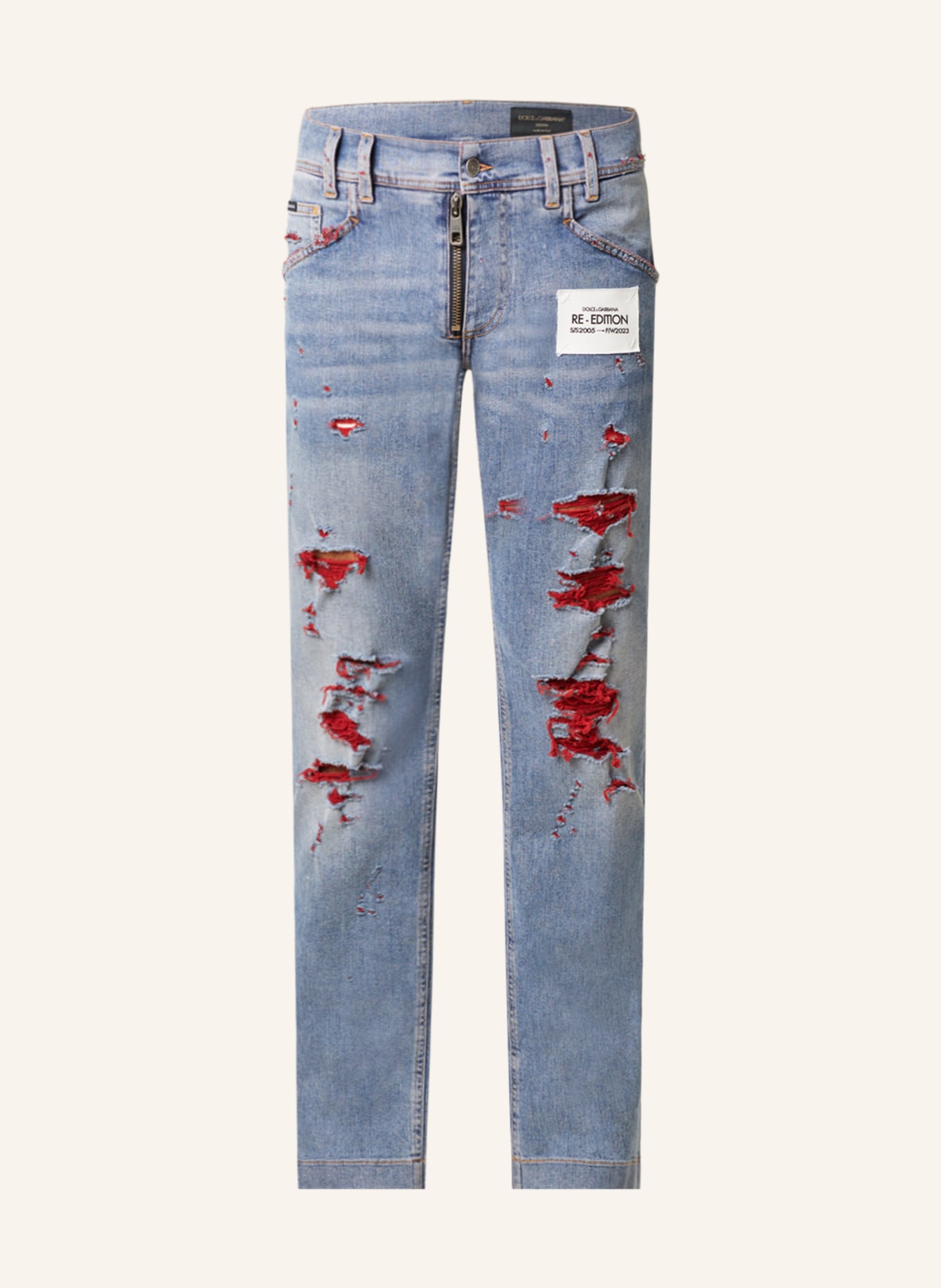 DOLCE & GABBANA Destroyed Jeans Regular Fit, Farbe: S9001 VARIANTE ABBINATA (Bild 1)