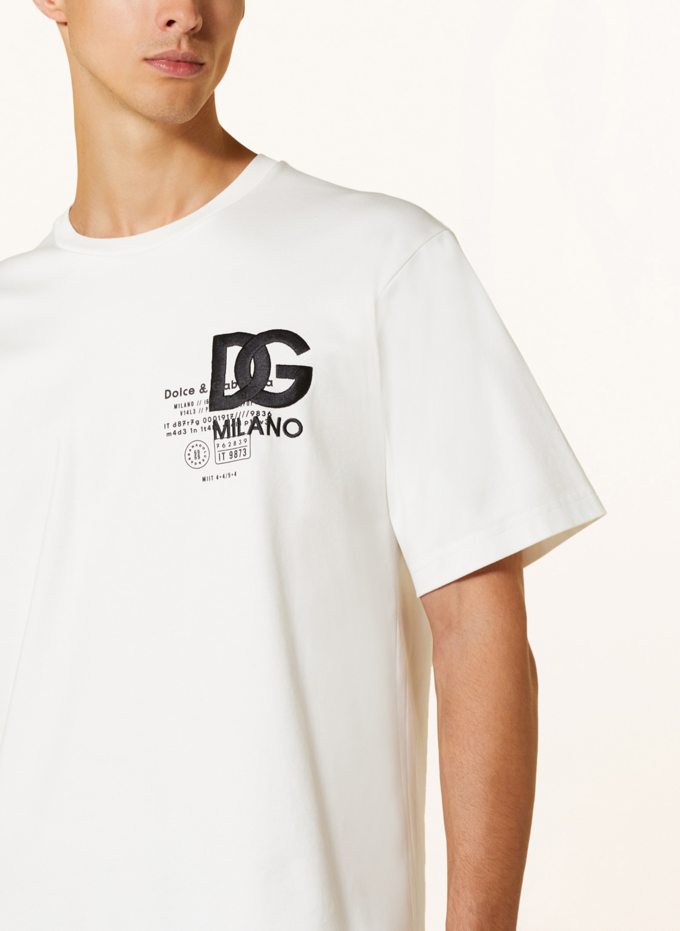 DOLCE & GABBANA T-shirt, Color: WHITE/ BLACK (Image 4)