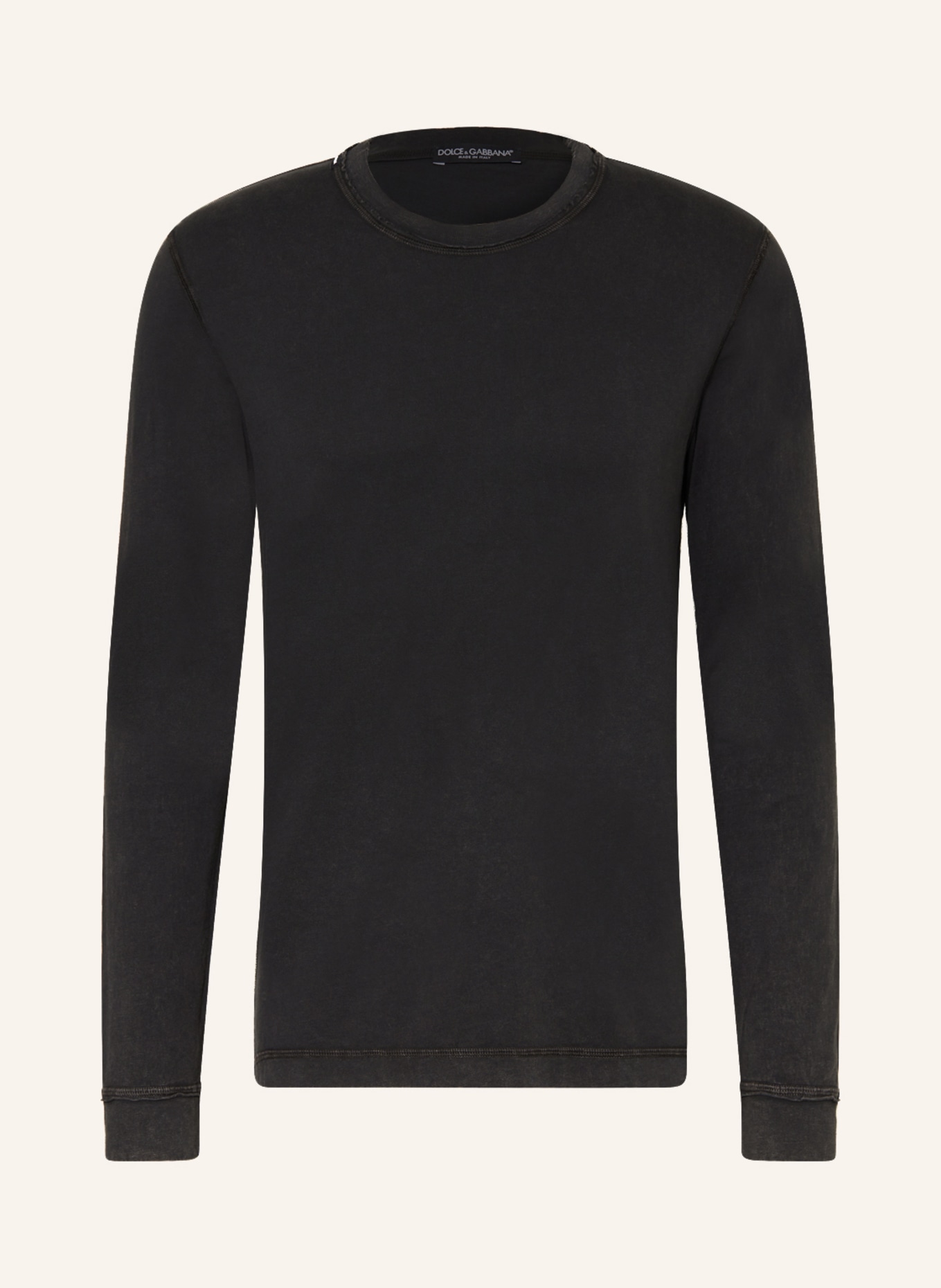DOLCE GABBANA Long sleeve shirt in black