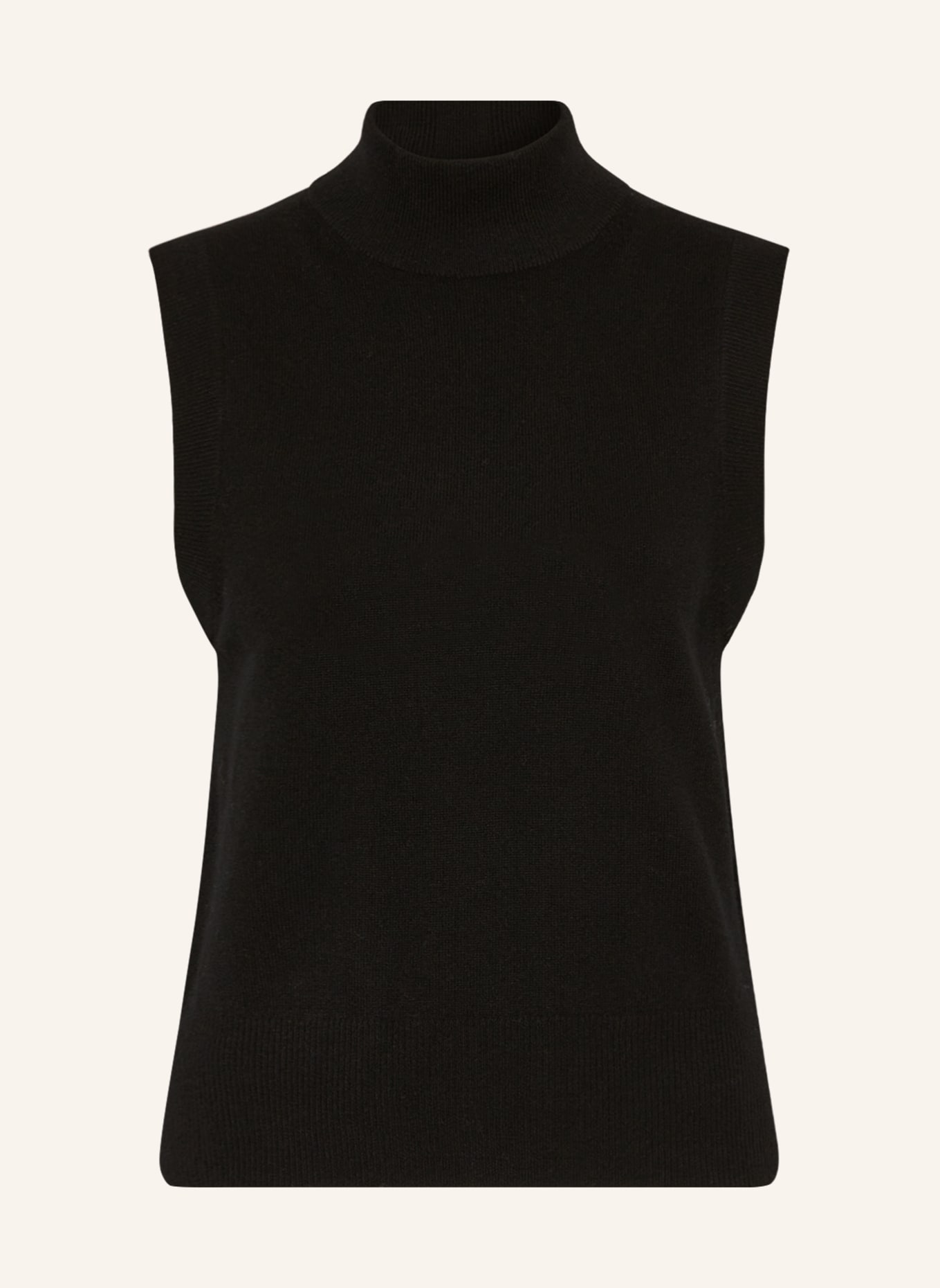 ALLUDE Sweater vest with cashmere, Color: BLACK (Image 1)