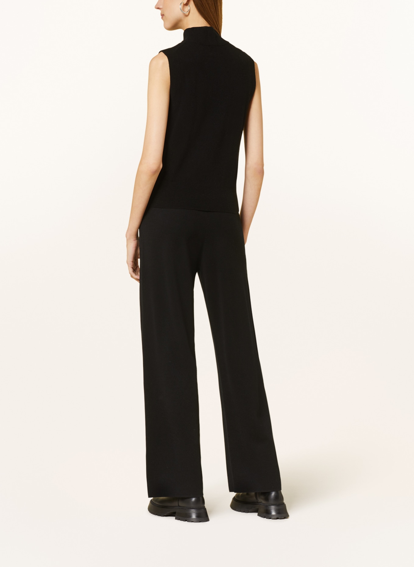 ALLUDE Sweater vest with cashmere, Color: BLACK (Image 3)