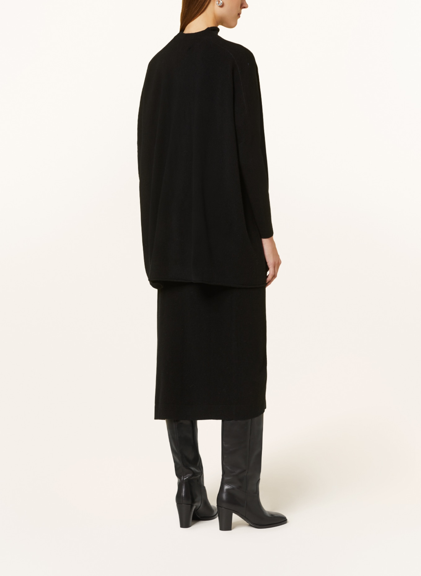 ALLUDE Cardigan with cashmere, Color: BLACK (Image 3)