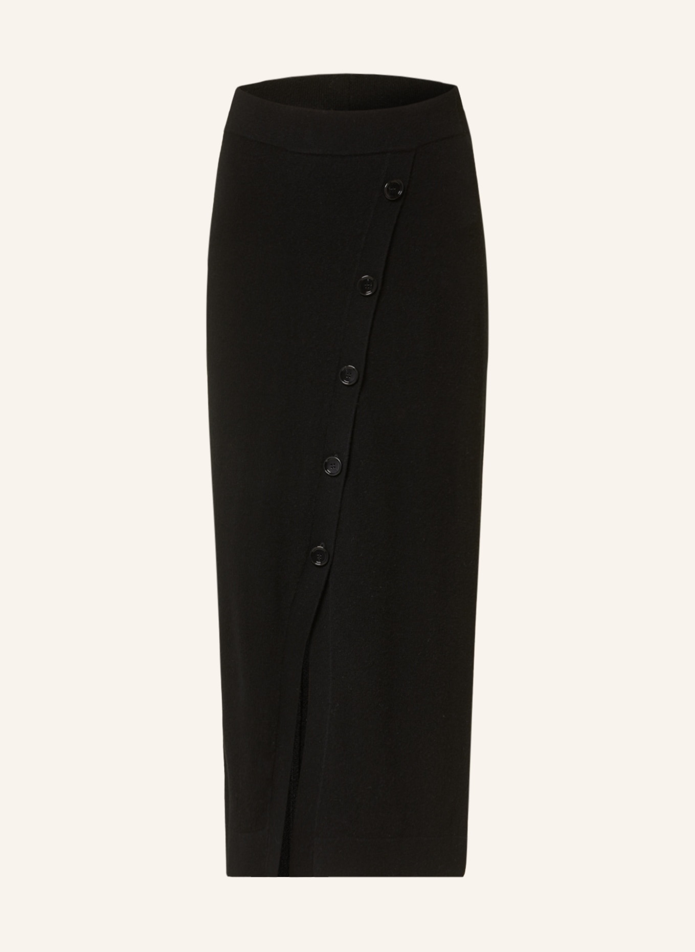 ALLUDE Knit skirt with cashmere, Color: BLACK (Image 1)