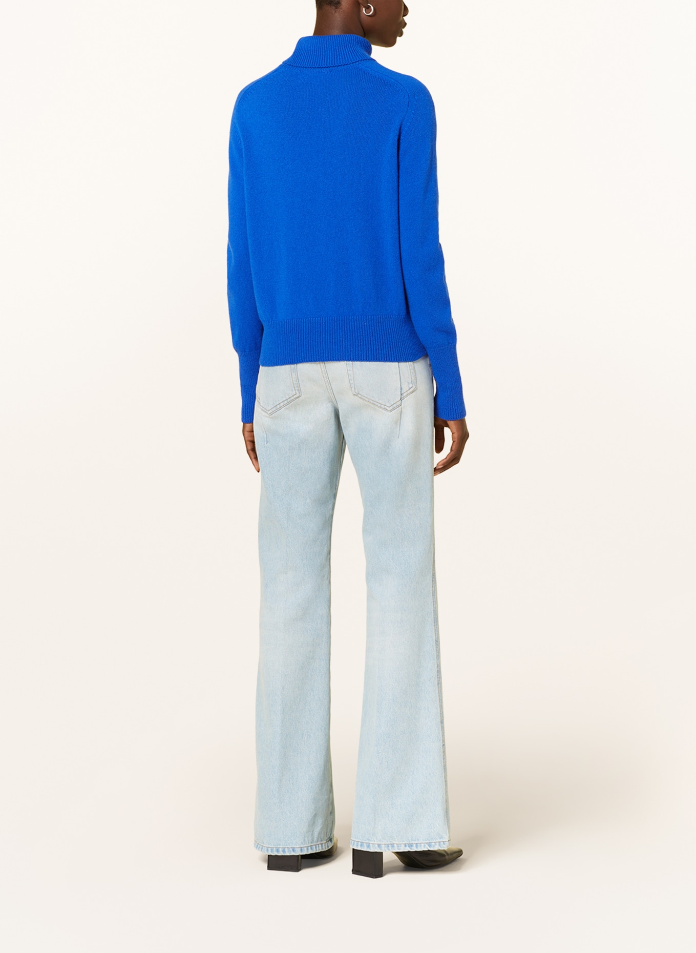 VICTORIABECKHAM Turtleneck sweater, Color: BLUE (Image 3)