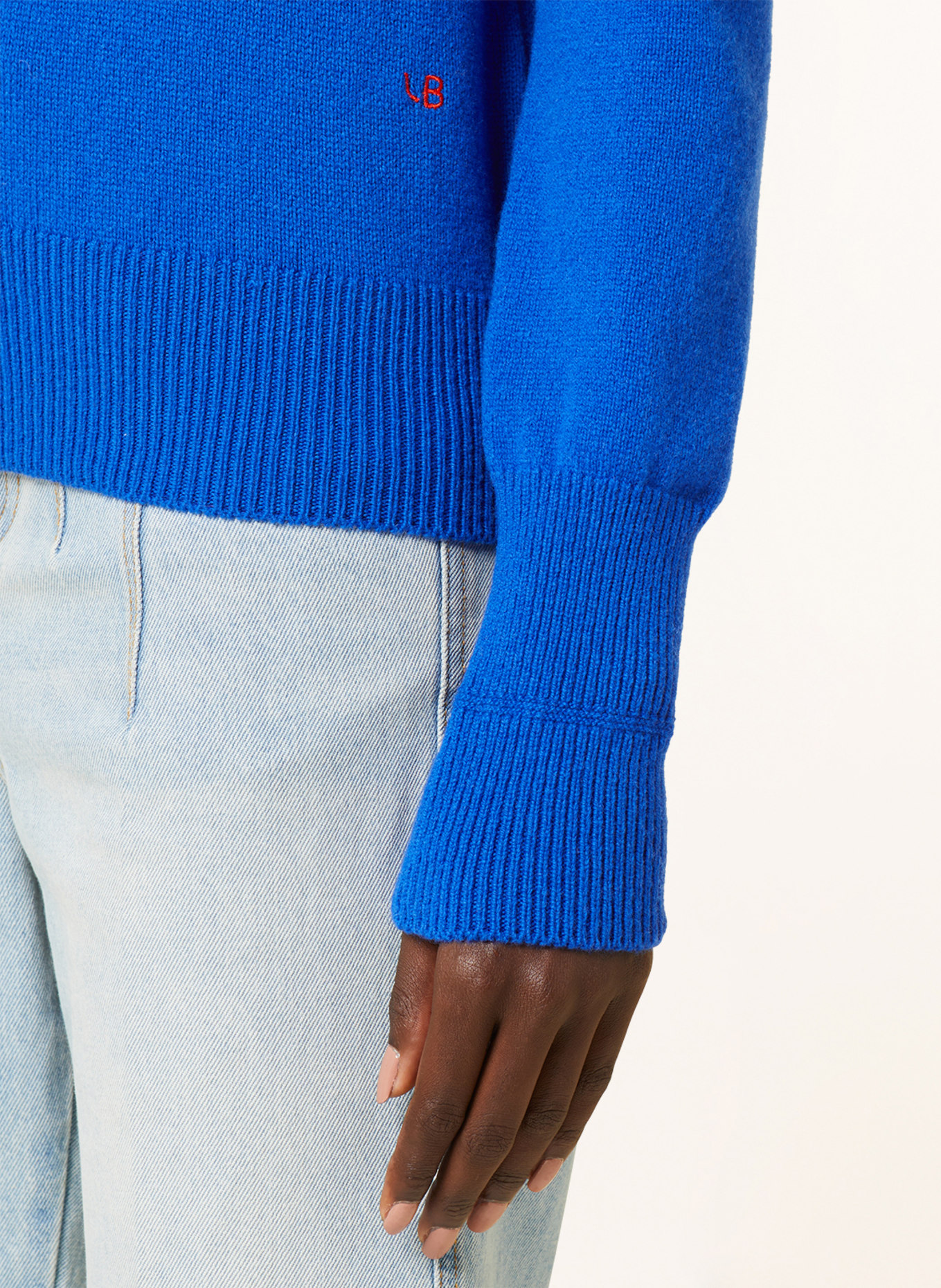 VICTORIABECKHAM Turtleneck sweater, Color: BLUE (Image 5)
