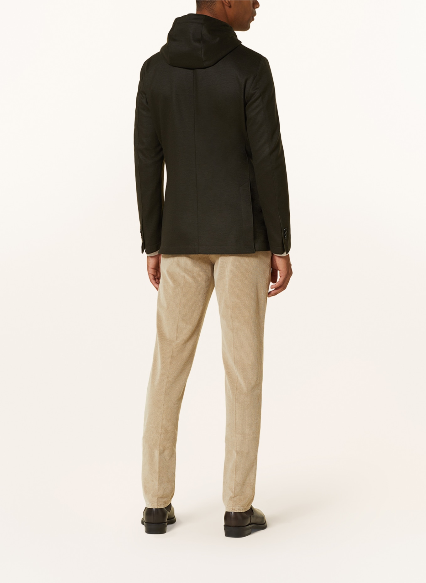 windsor. Suit jacket GILO slim fit with detachable hood, Color: DARK GREEN (Image 3)
