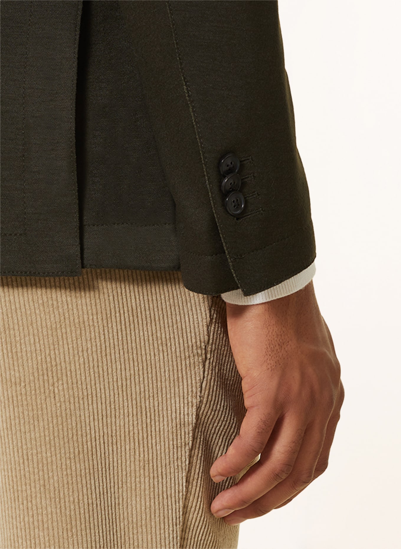 windsor. Suit jacket GILO slim fit with detachable hood, Color: DARK GREEN (Image 7)