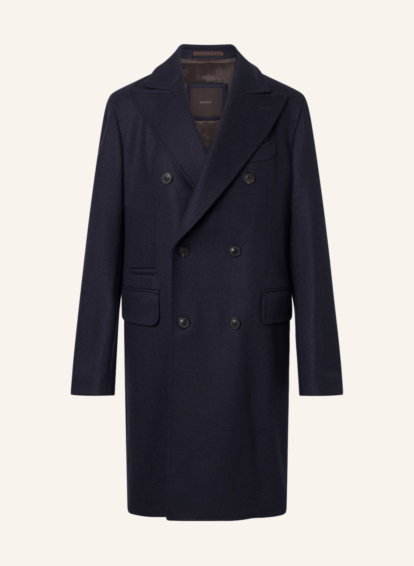windsor. Cashmere coat CANTRO, Color: DARK BLUE (Image 1)